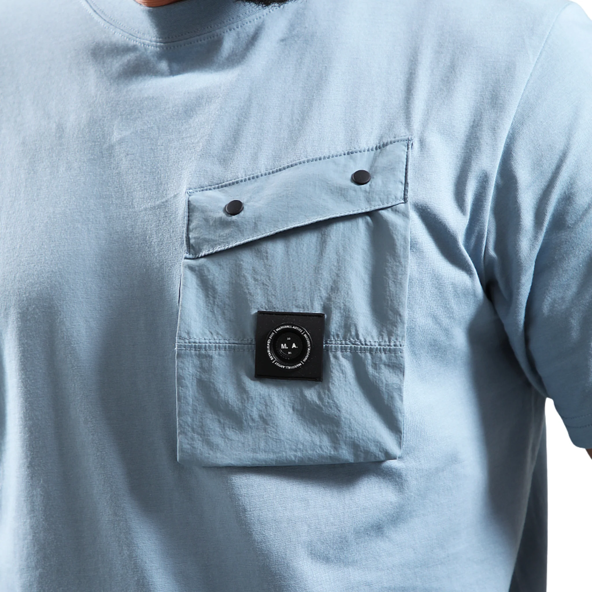 Mens Marshall Artist Steel Blue Proccera S/s T Shirt - Image 3