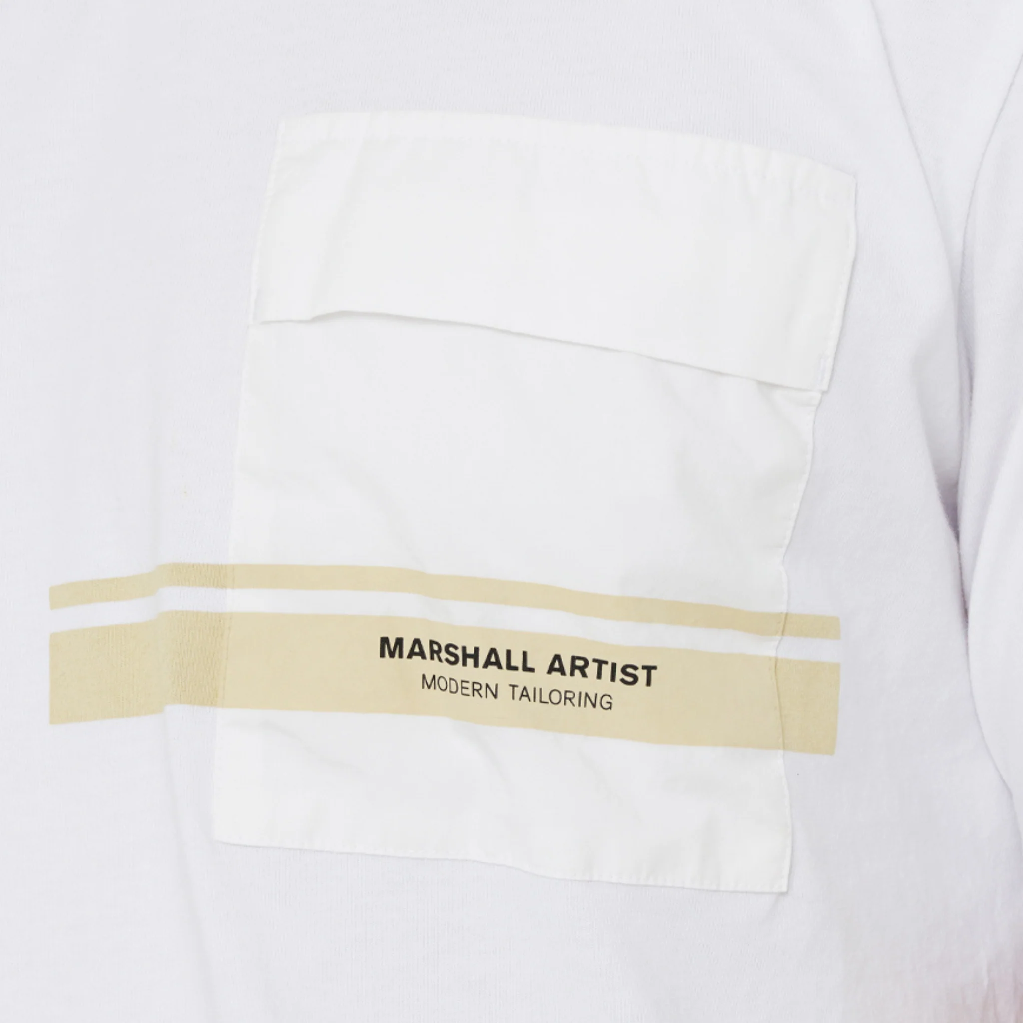 Mens Marshall Artist White Seafield S/s T Shirt - Image 2