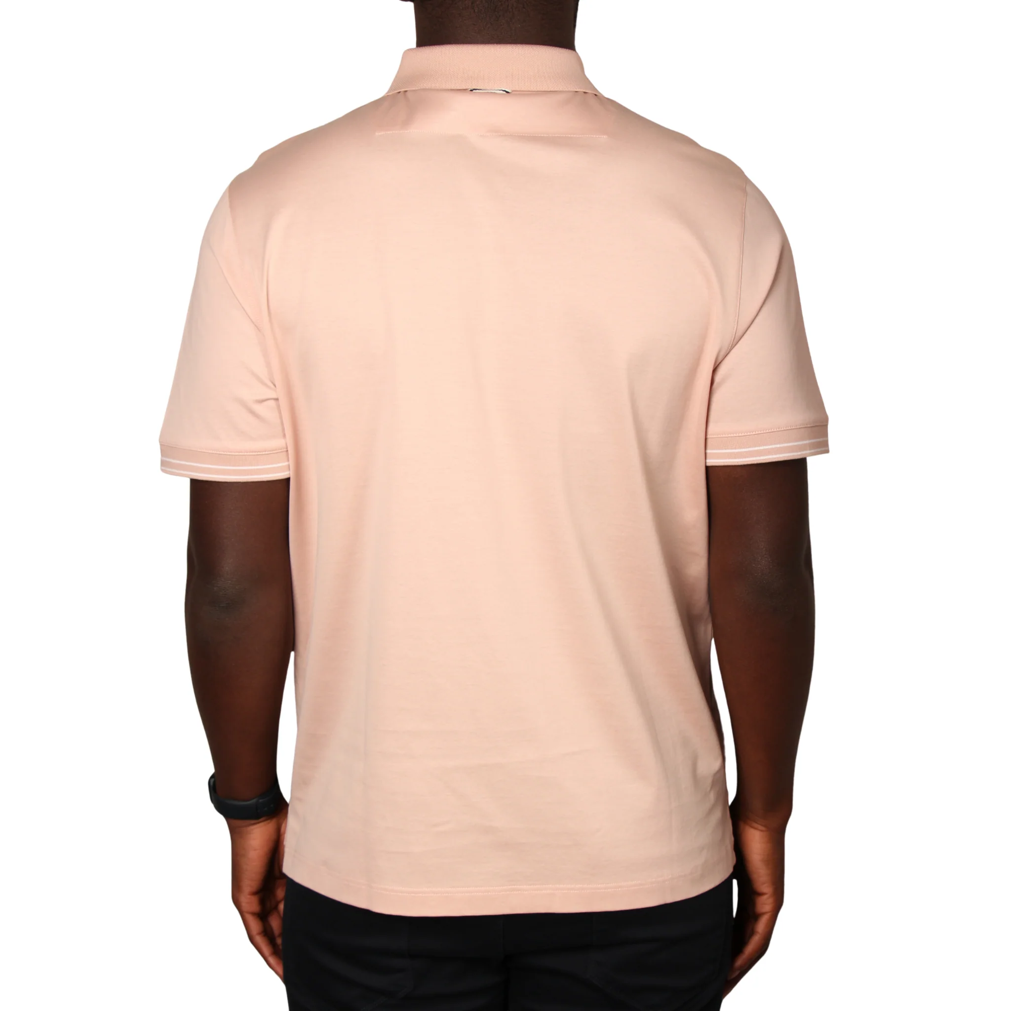 Mens Mercery Dusk Pink Clare Tipped S/s Polo Shirt - Image 2