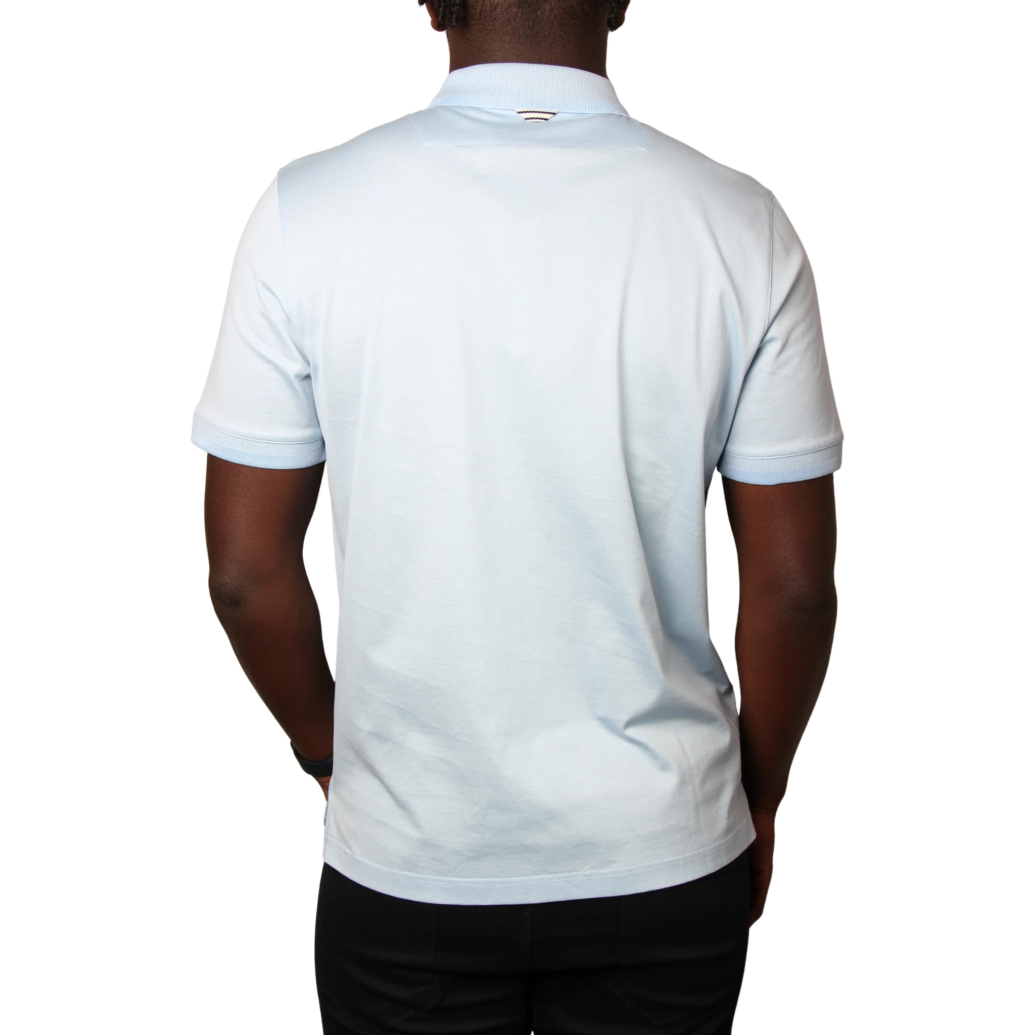Mens Mercery Ice Water Regal Zip Neck S/s Polo Shirt - Image 2
