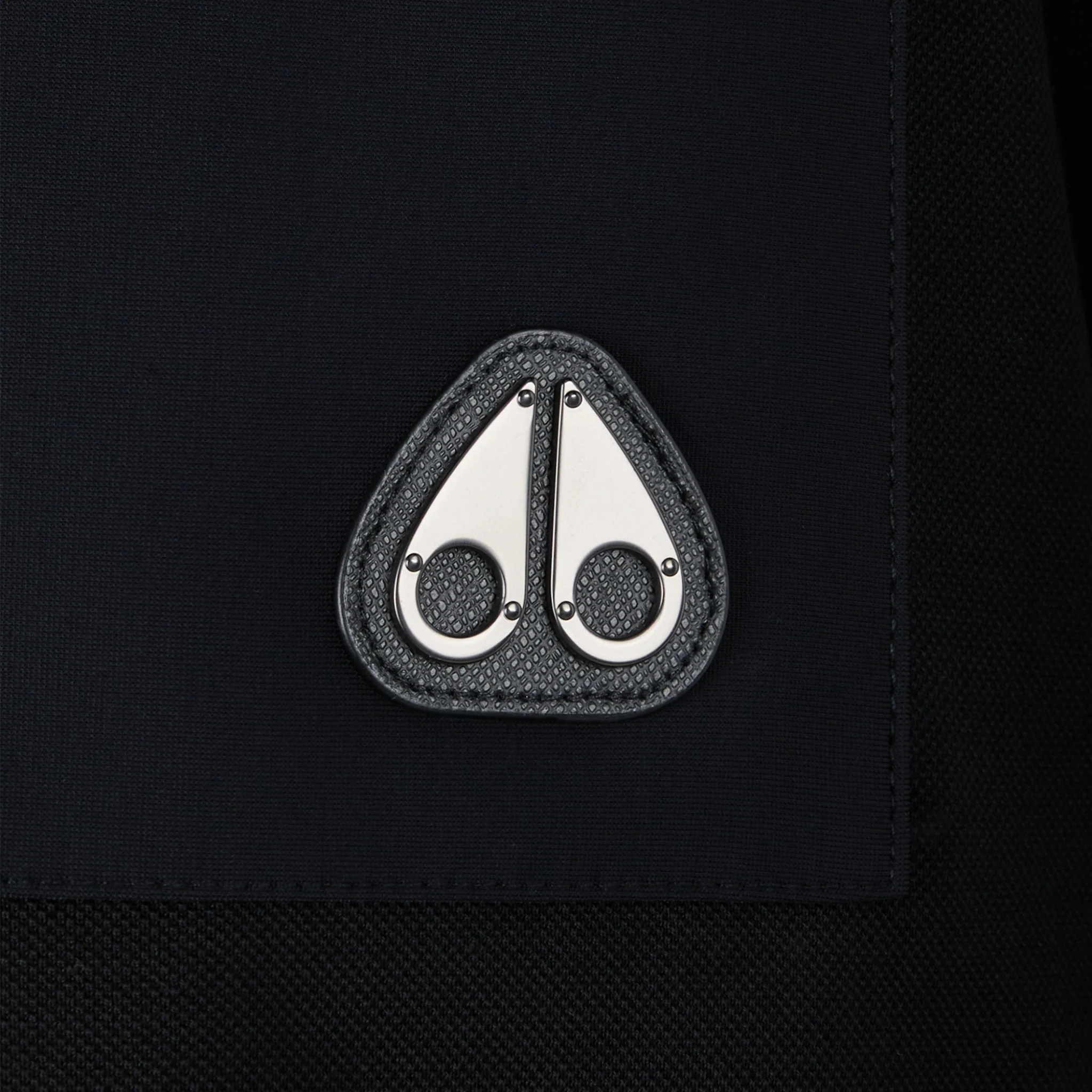 Mens Moose Knuckles Black Dalon L/s Polo Shirt - Image 3