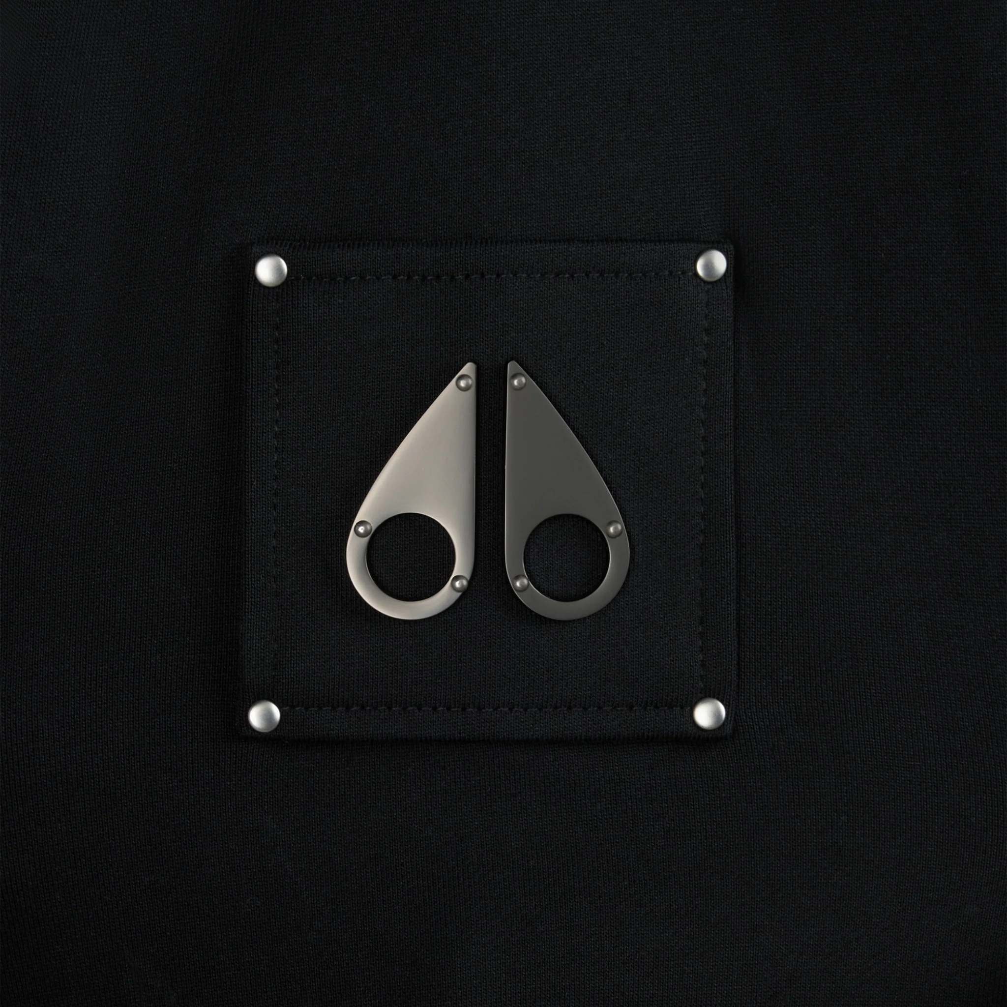 Mens Moose Knuckles Black Hartsfield Crew Sweatshirt - Image 3