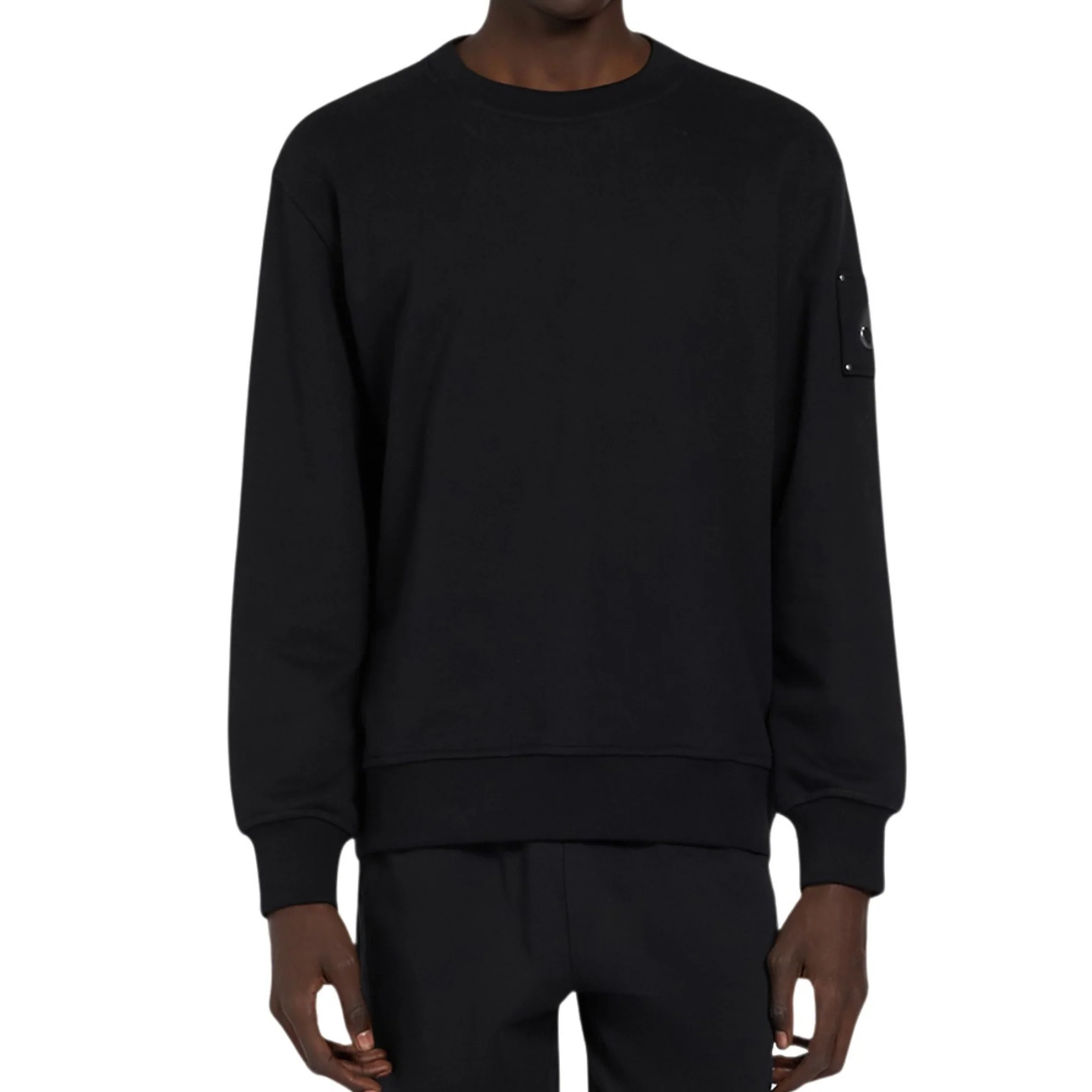 Mens Moose Knuckles Black Hartsfield Crew Sweatshirt - Image 4