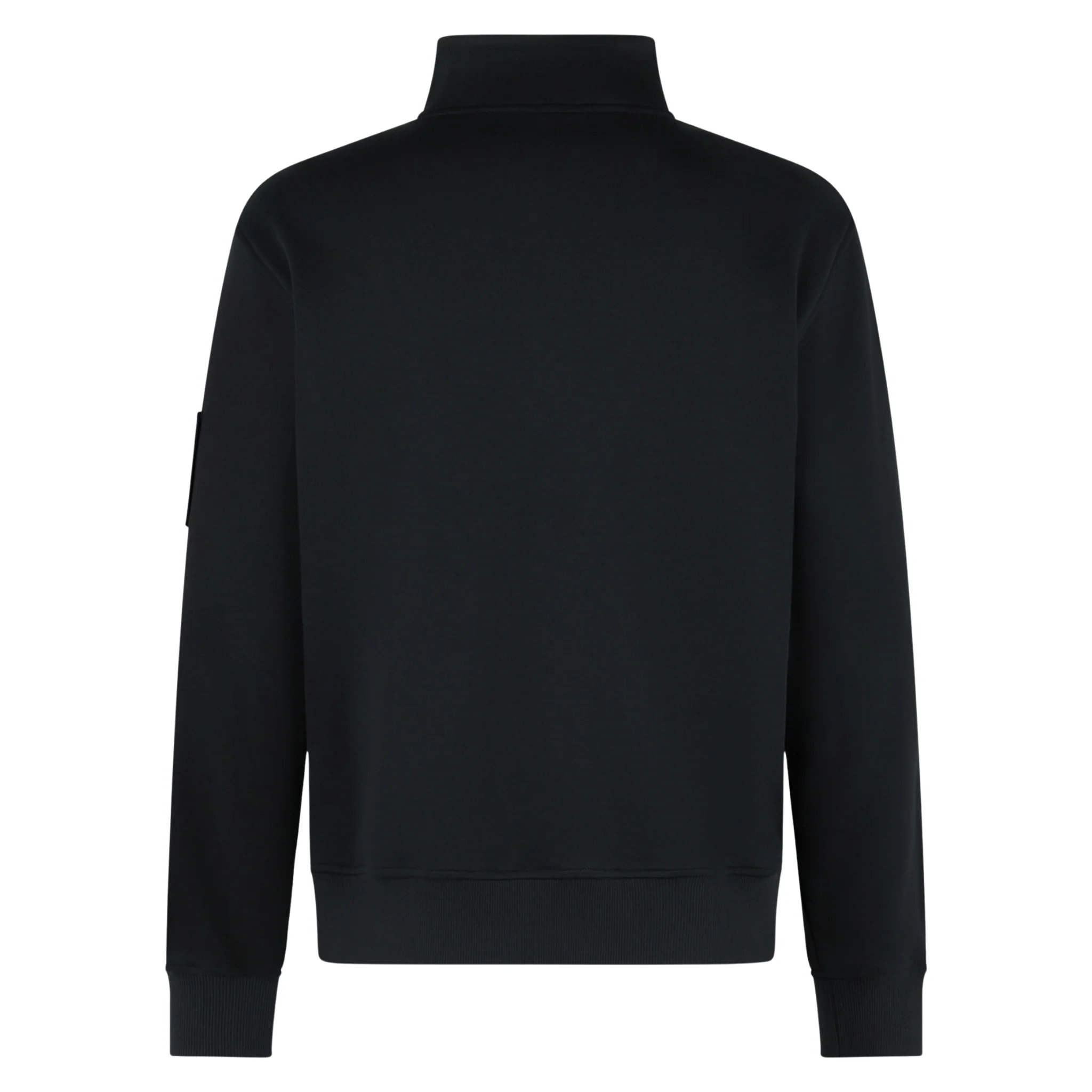 Mens Moose Knuckles Black Hartsfield Half Zip Sweatshirt - Image 2