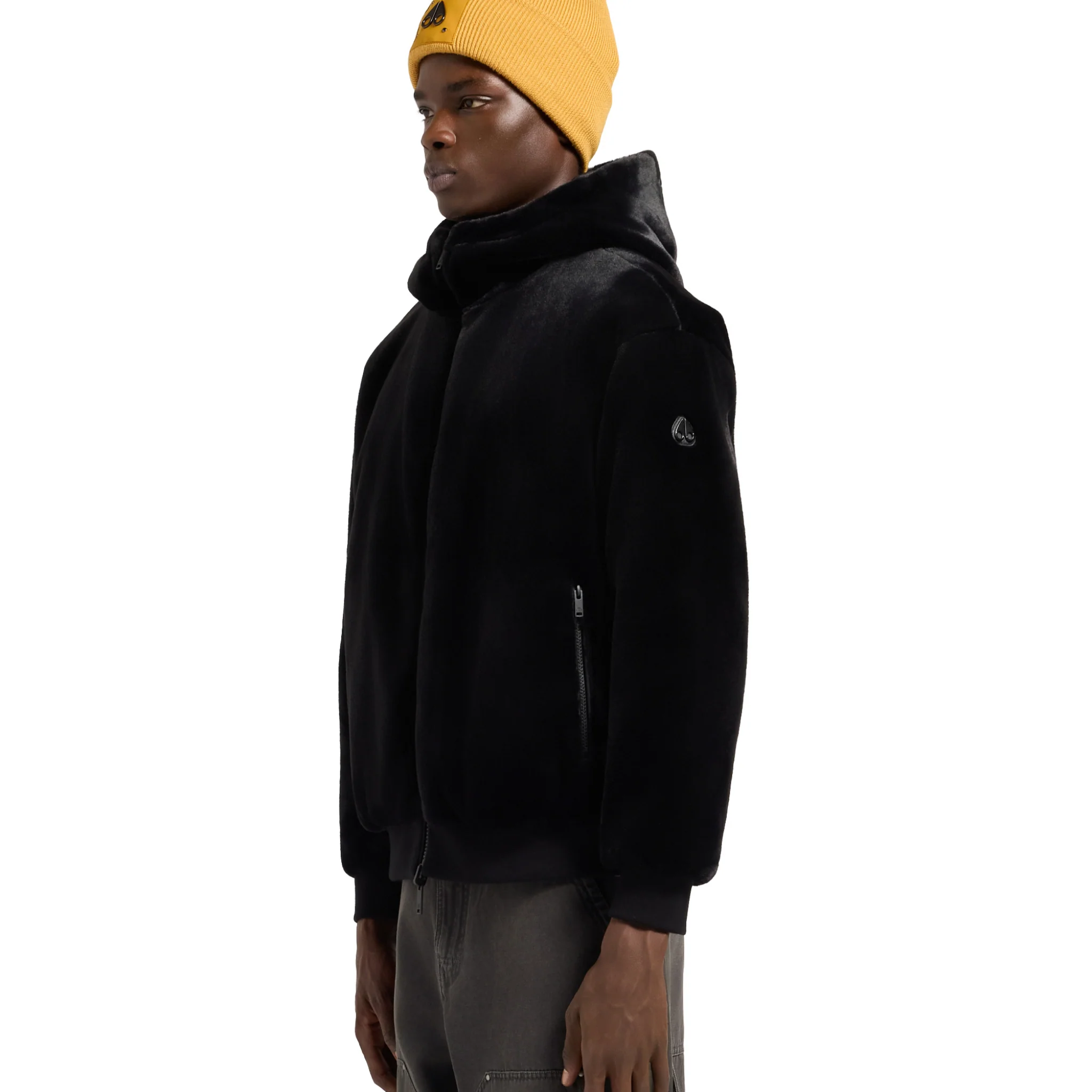 Mens Moose Knuckles Black Roland Reverse Bunny Jacket - Image 2