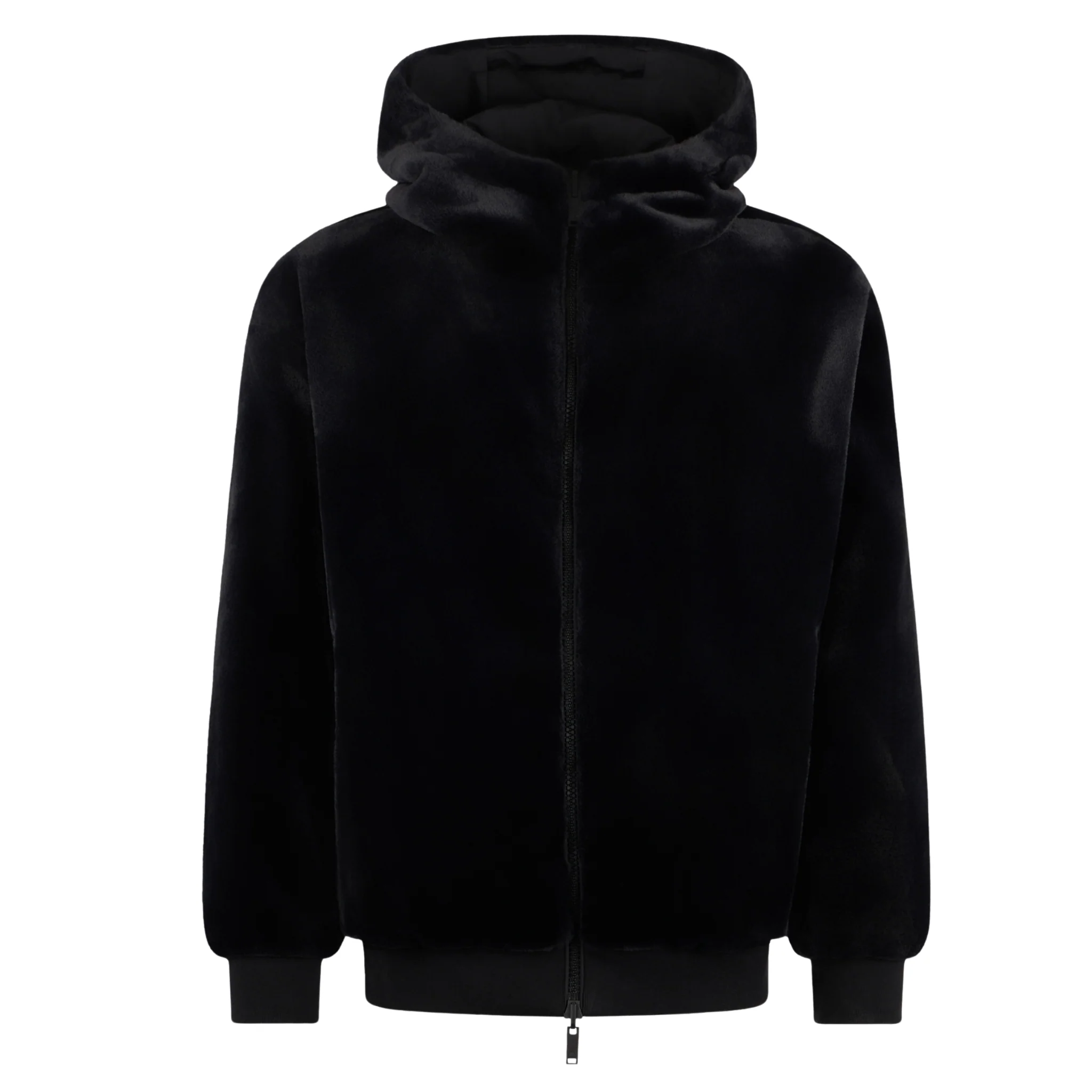 Mens Moose Knuckles Black Roland Reverse Bunny Jacket - Image 4
