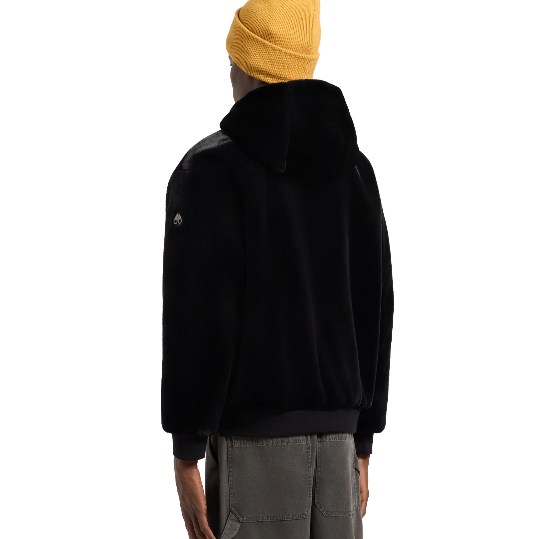 Mens Moose Knuckles Black Roland Reverse Bunny Jacket - Image 8