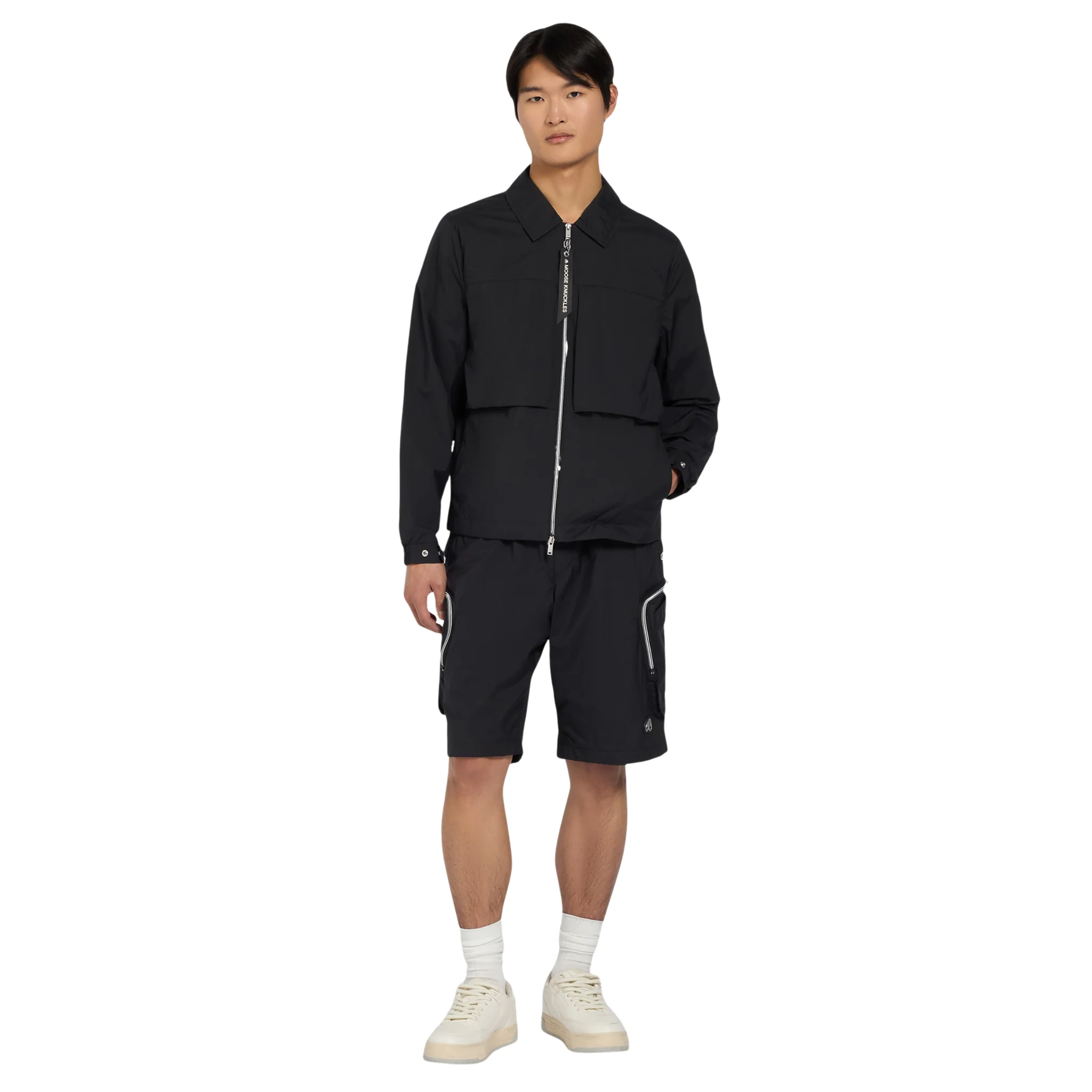 Mens Moose Knuckles Black Waverly Shirt Jacket - Image 4