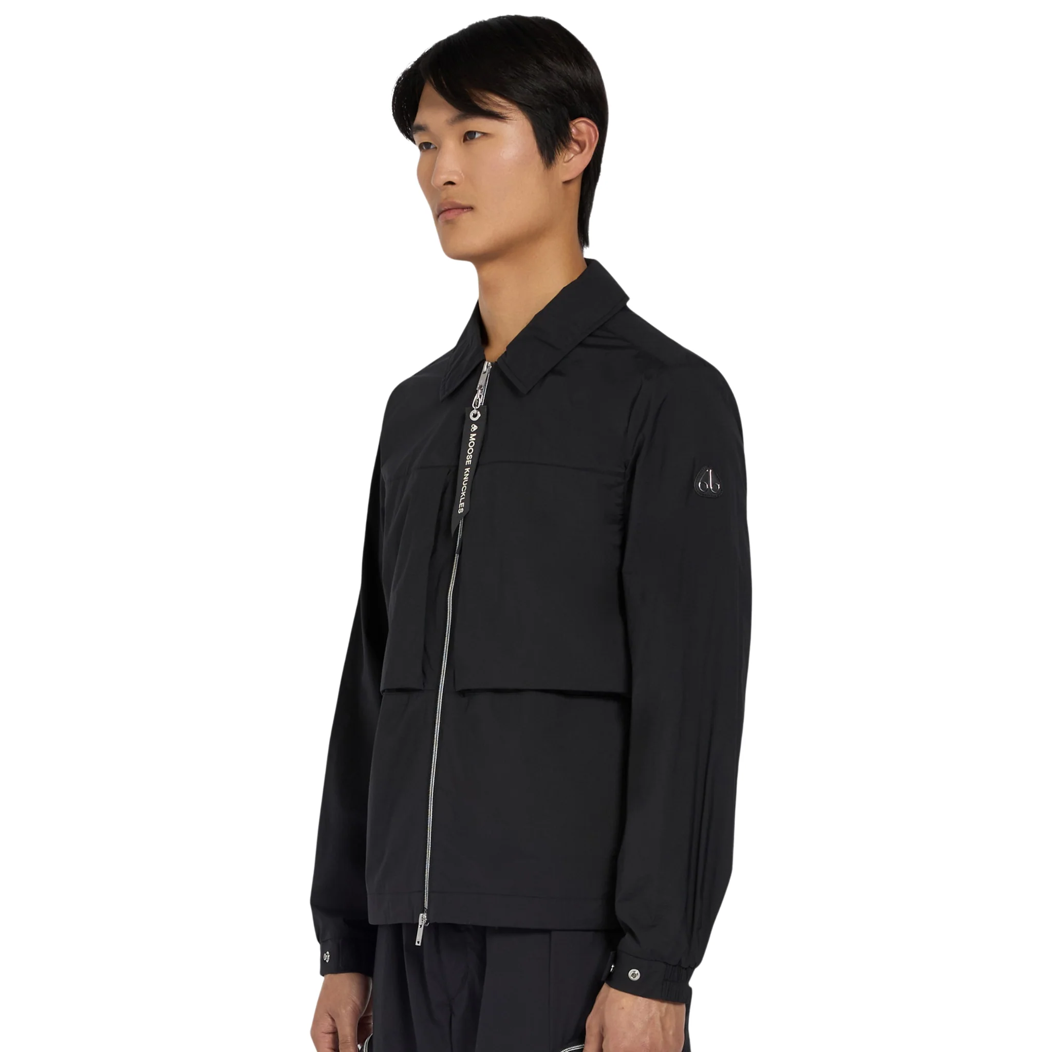 Mens Moose Knuckles Black Waverly Shirt Jacket - Image 5