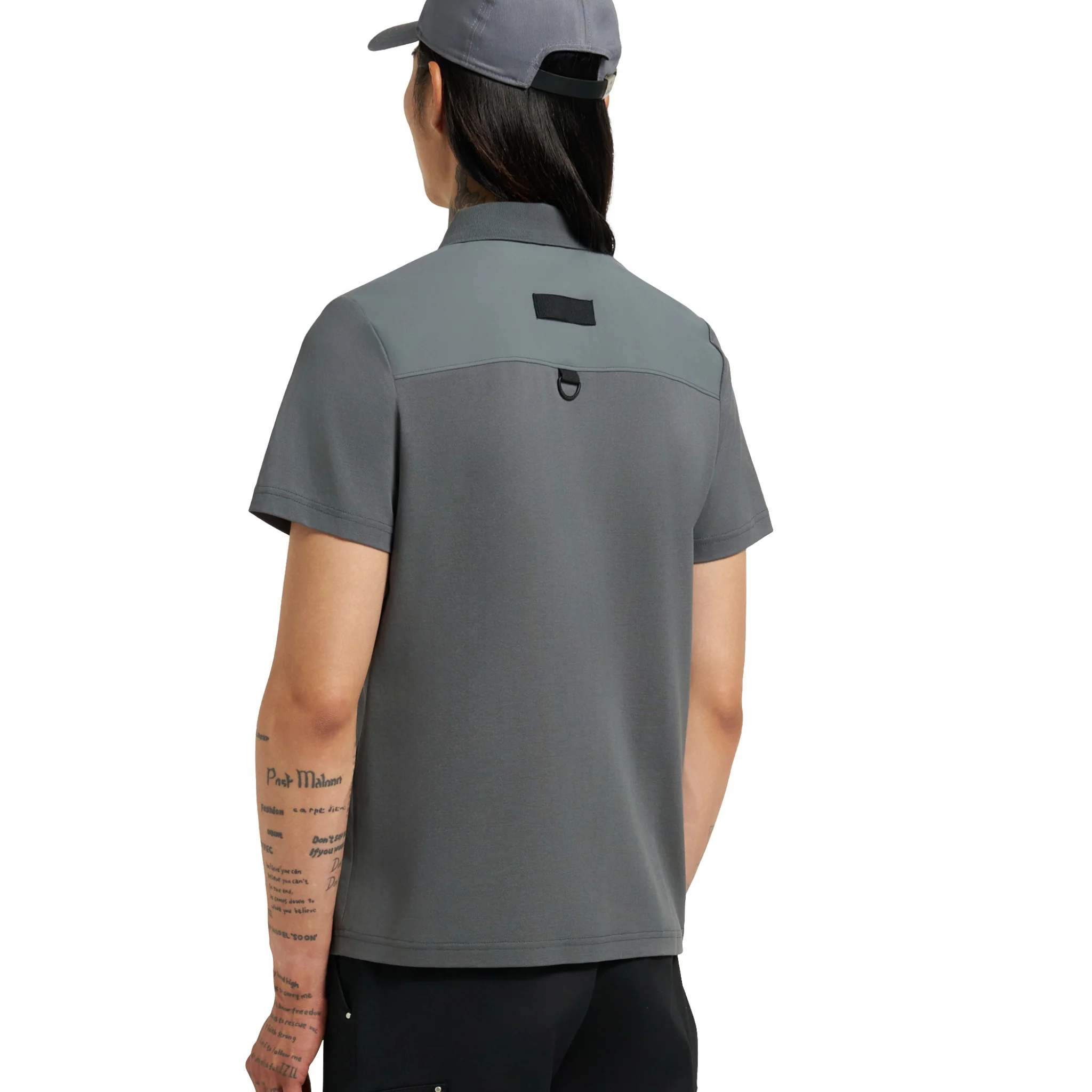 Mens Moose Knuckles Cement Dalon S/s Polo Shirt - Image 4