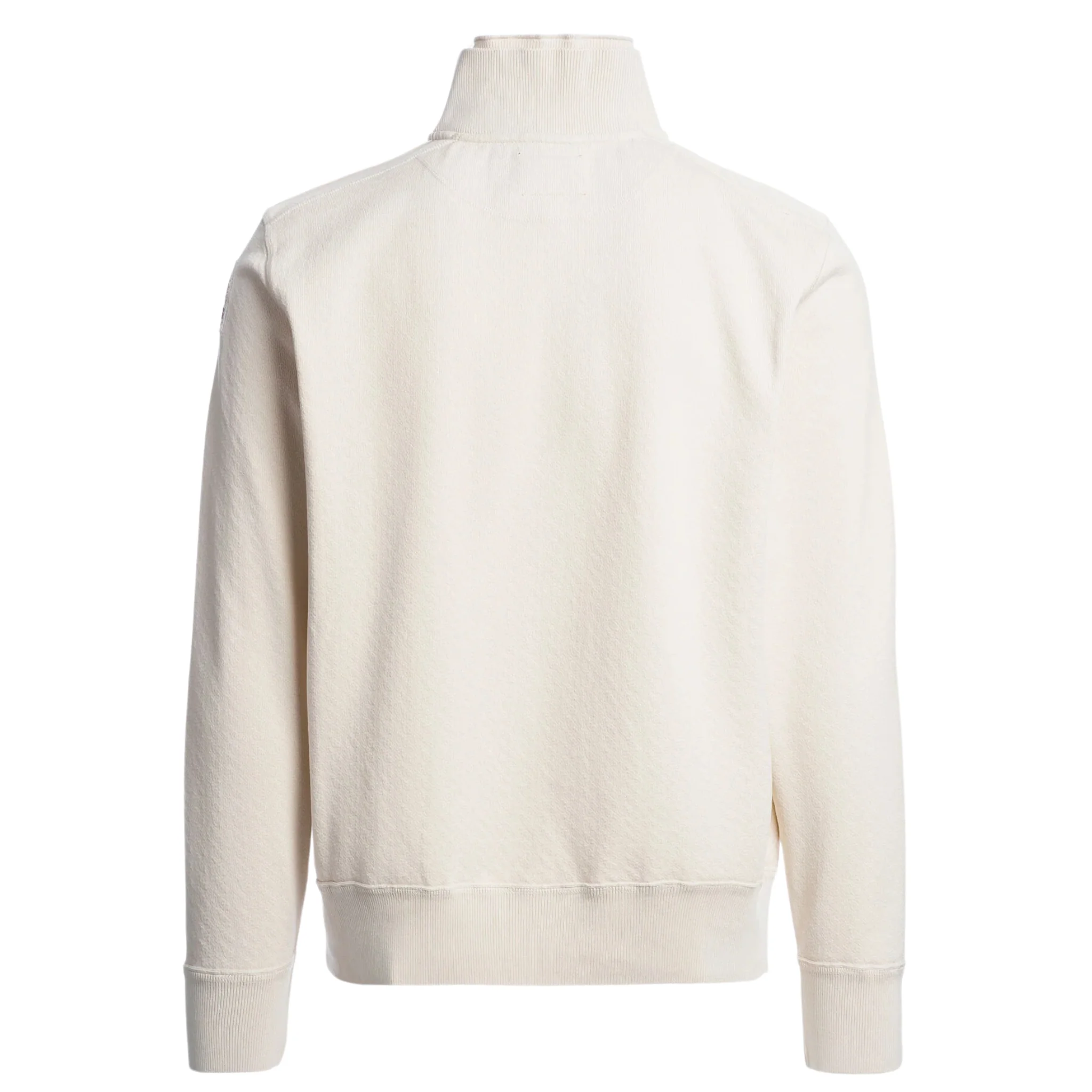 Mens Parajumpers Antique White Lenard Half Zip Sweat - Image 2