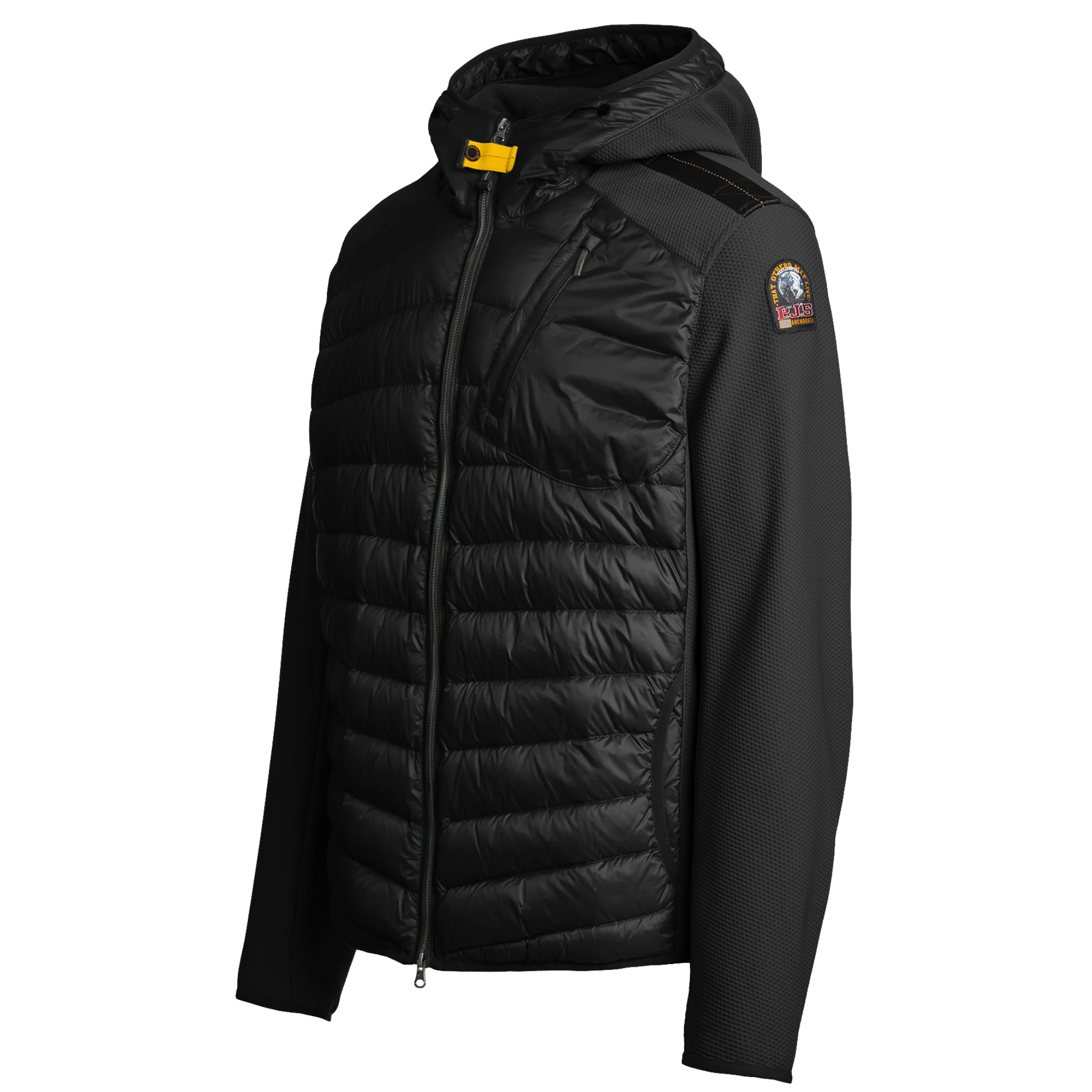 Mens Parajumpers Black Nolan Hybrid Hood Jacket - Image 2