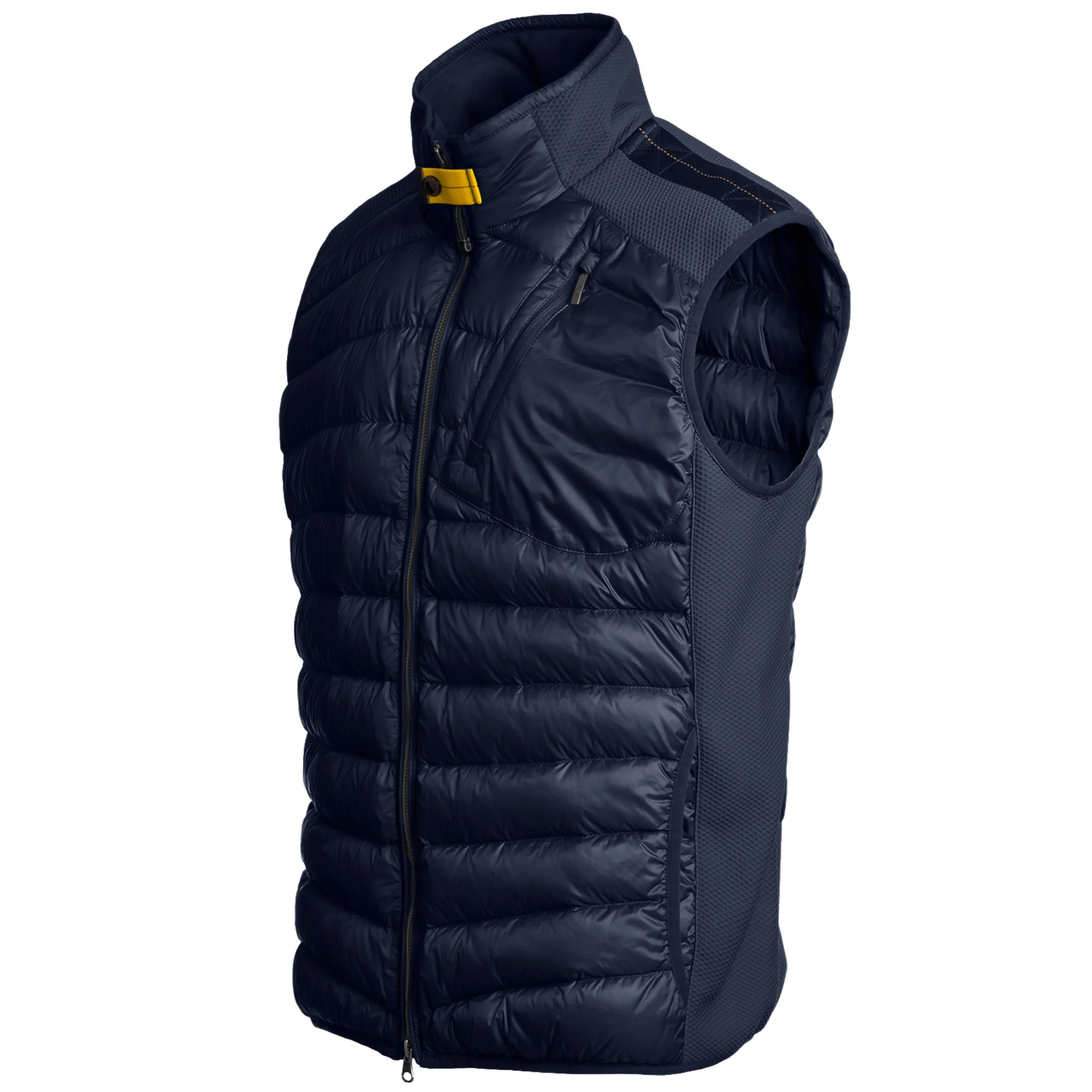 Mens Parajumpers Blue Navy Zavier Hybrid Gilet - Image 2