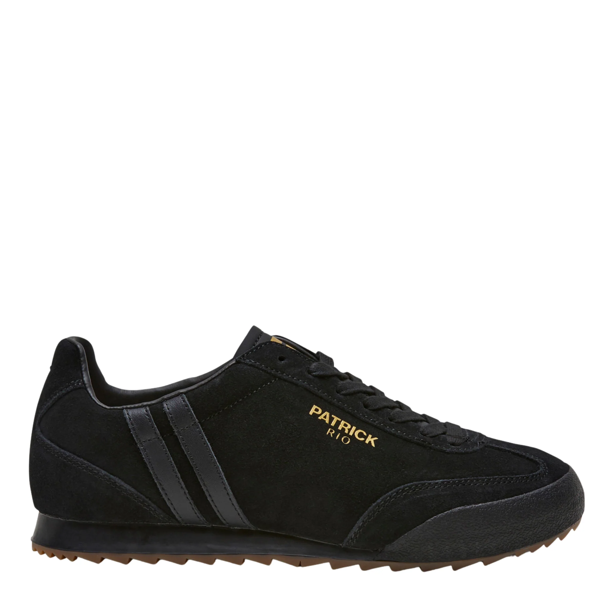 Mens Patrick Black Mono Rio Trainers - Image 3