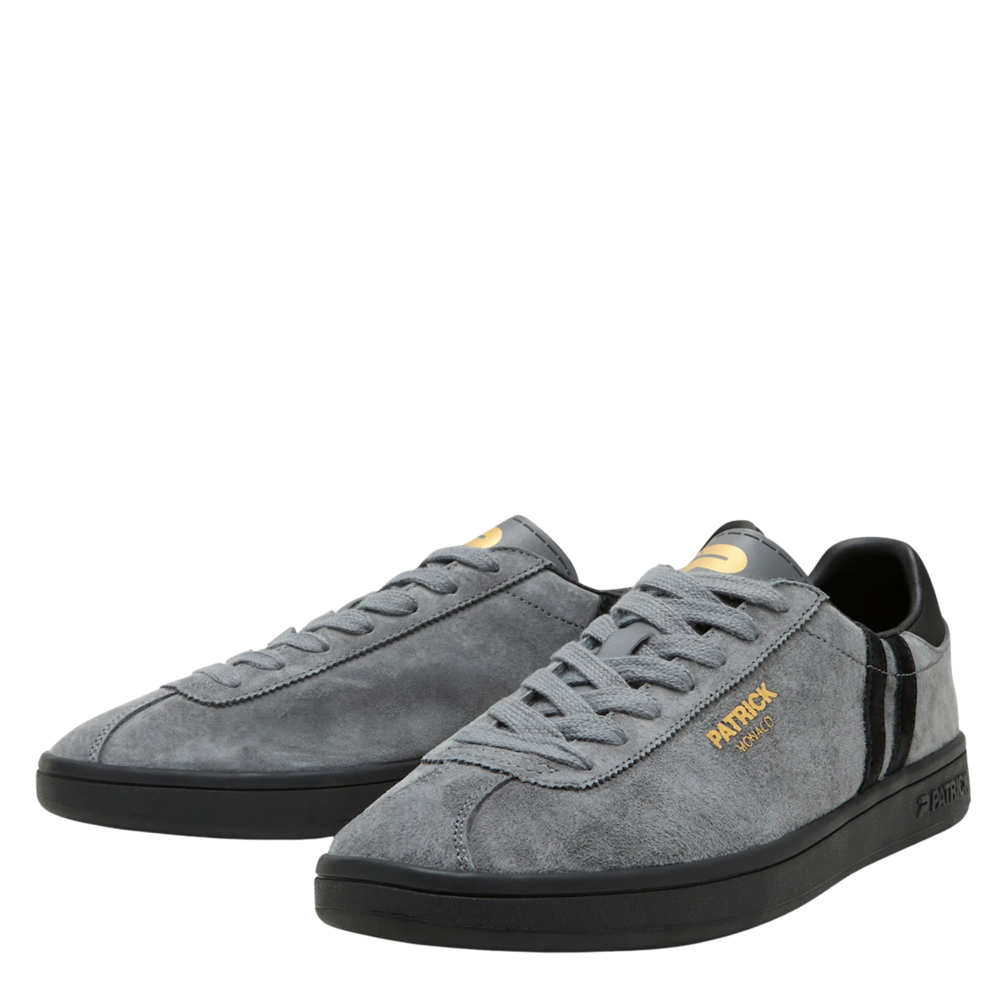 Mens Patrick Charcoal/Black Monaco Trainers - Image 2