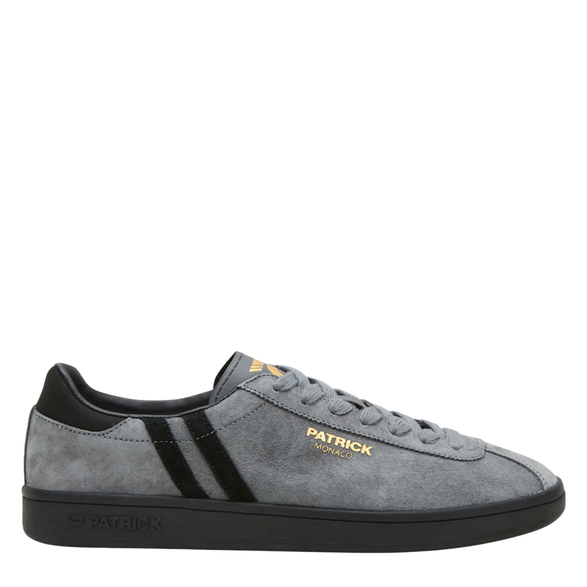 Mens Patrick Charcoal/Black Monaco Trainers - Image 3