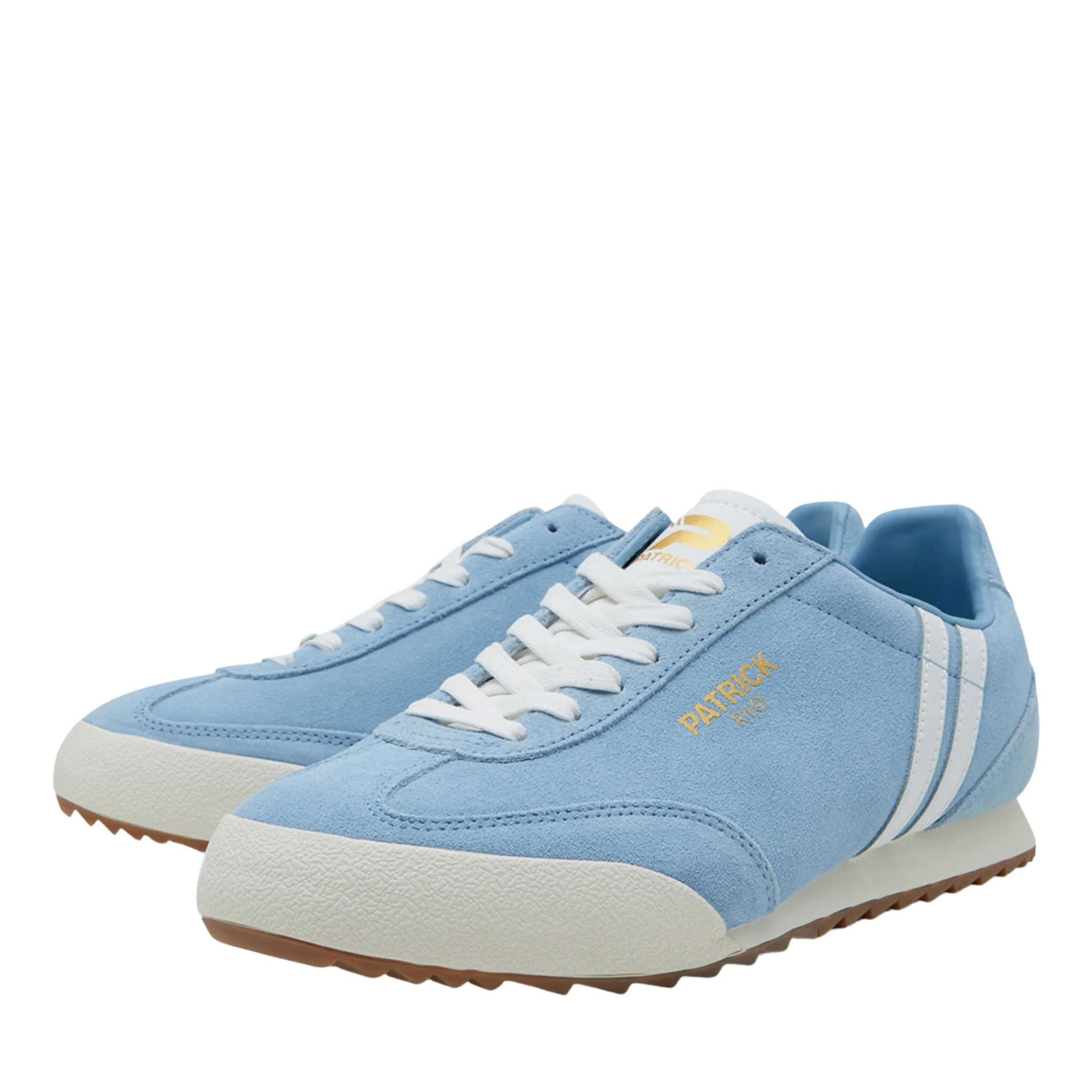 Mens Patrick Sky Blue/White Rio Trainers - Image 2