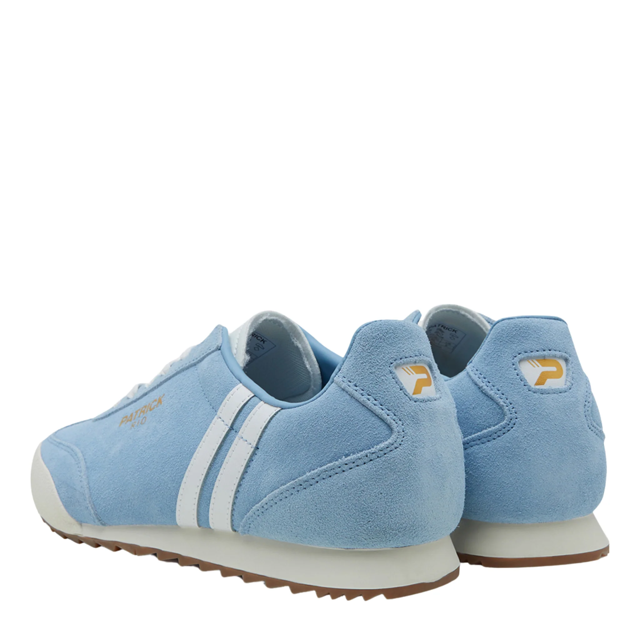 Mens Patrick Sky Blue/White Rio Trainers - Image 3