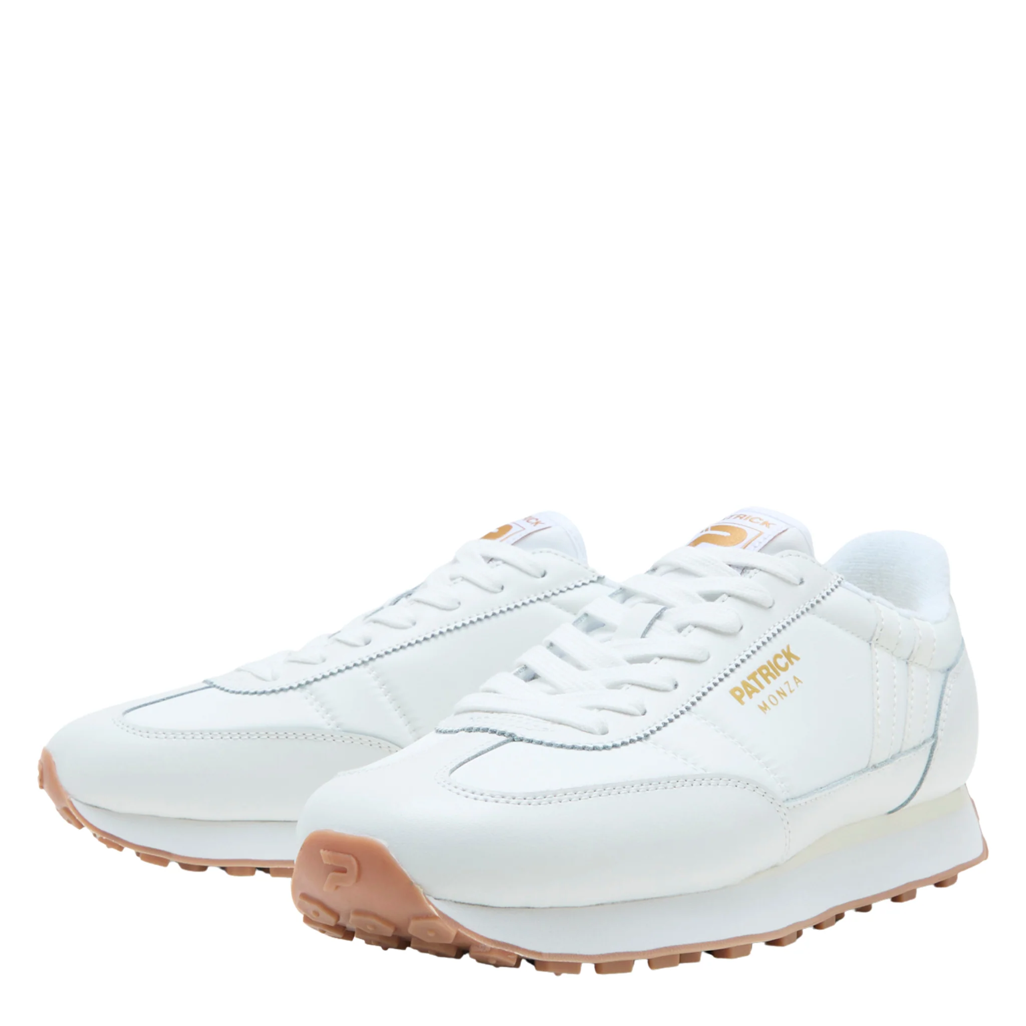 Mens Patrick White Monza Trainers - Image 2