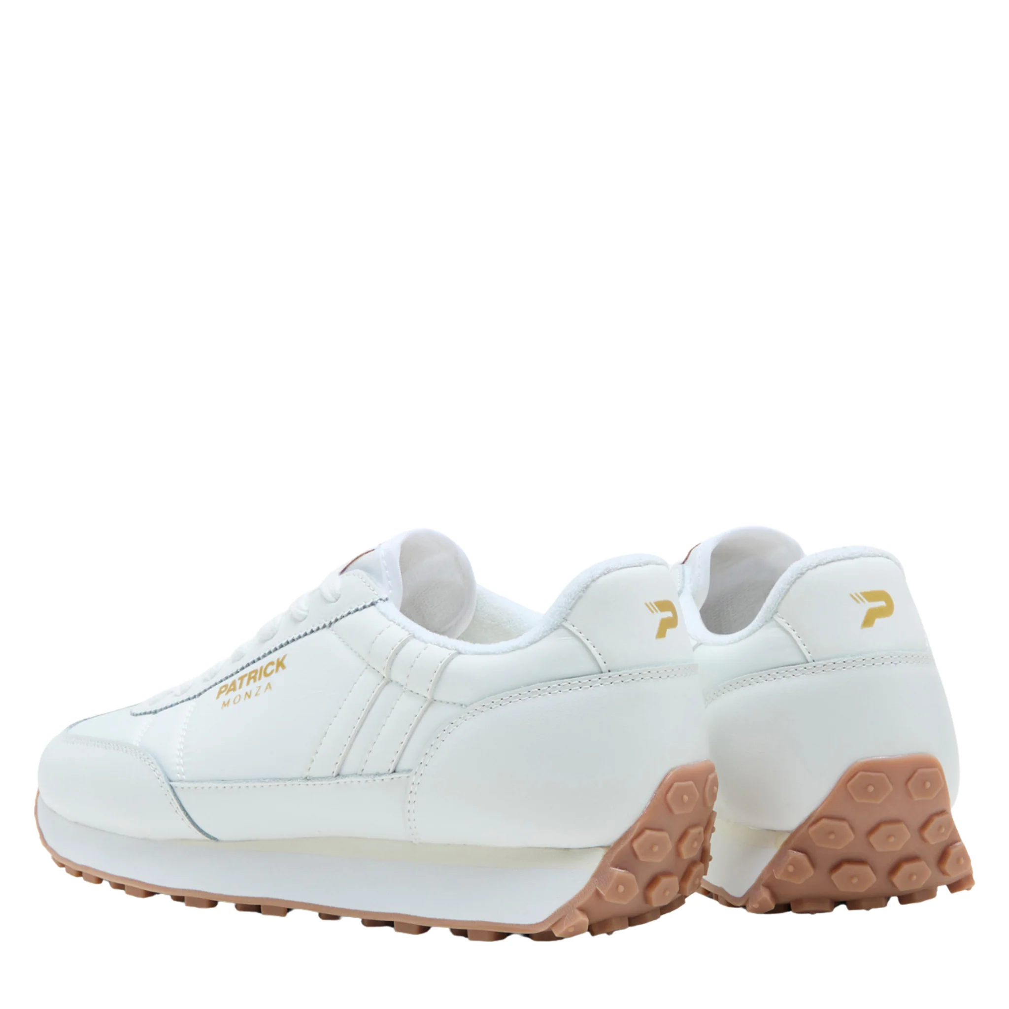 Mens Patrick White Monza Trainers - Image 4