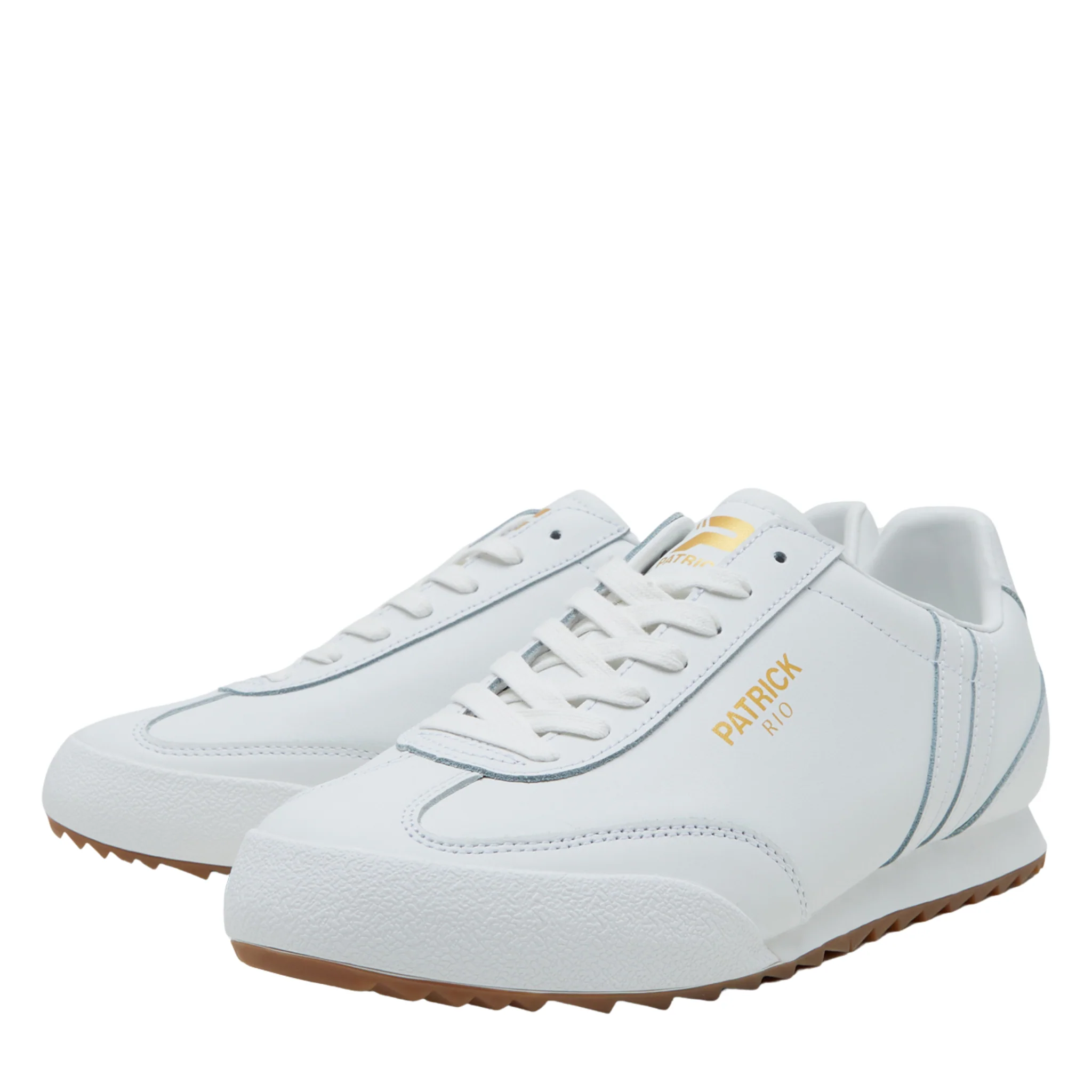 Mens Patrick White/White Rio Trainers - Image 2
