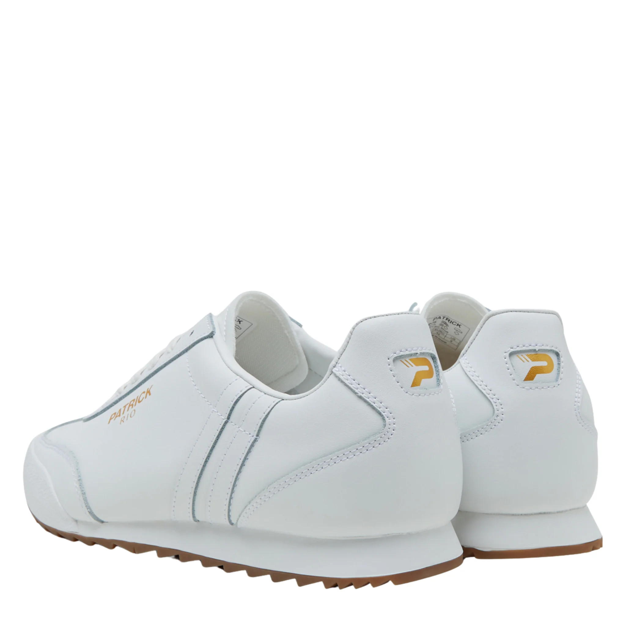 Mens Patrick White/White Rio Trainers - Image 3