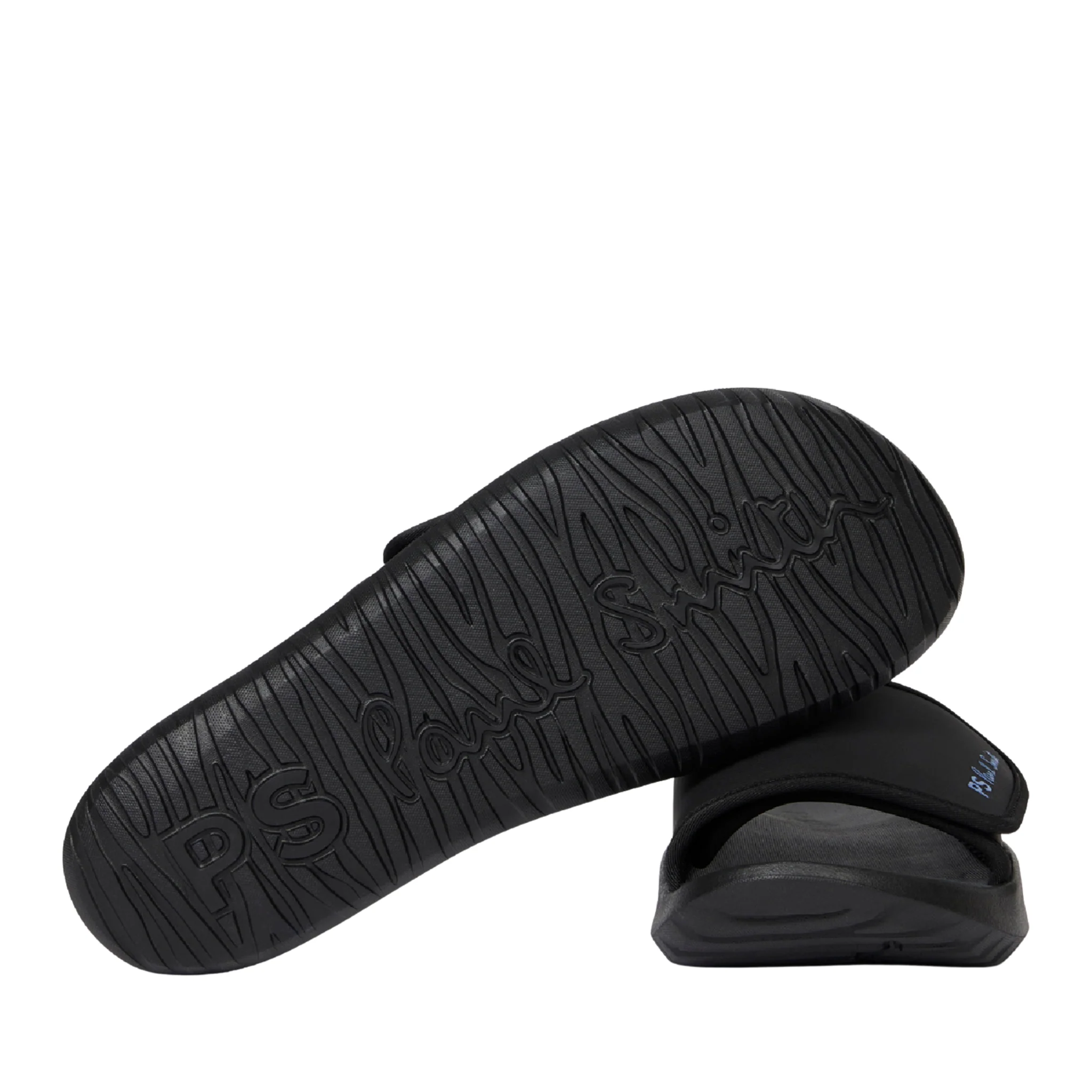 Mens Paul Smith Black Chiba Premium Velcro Slides - Image 5