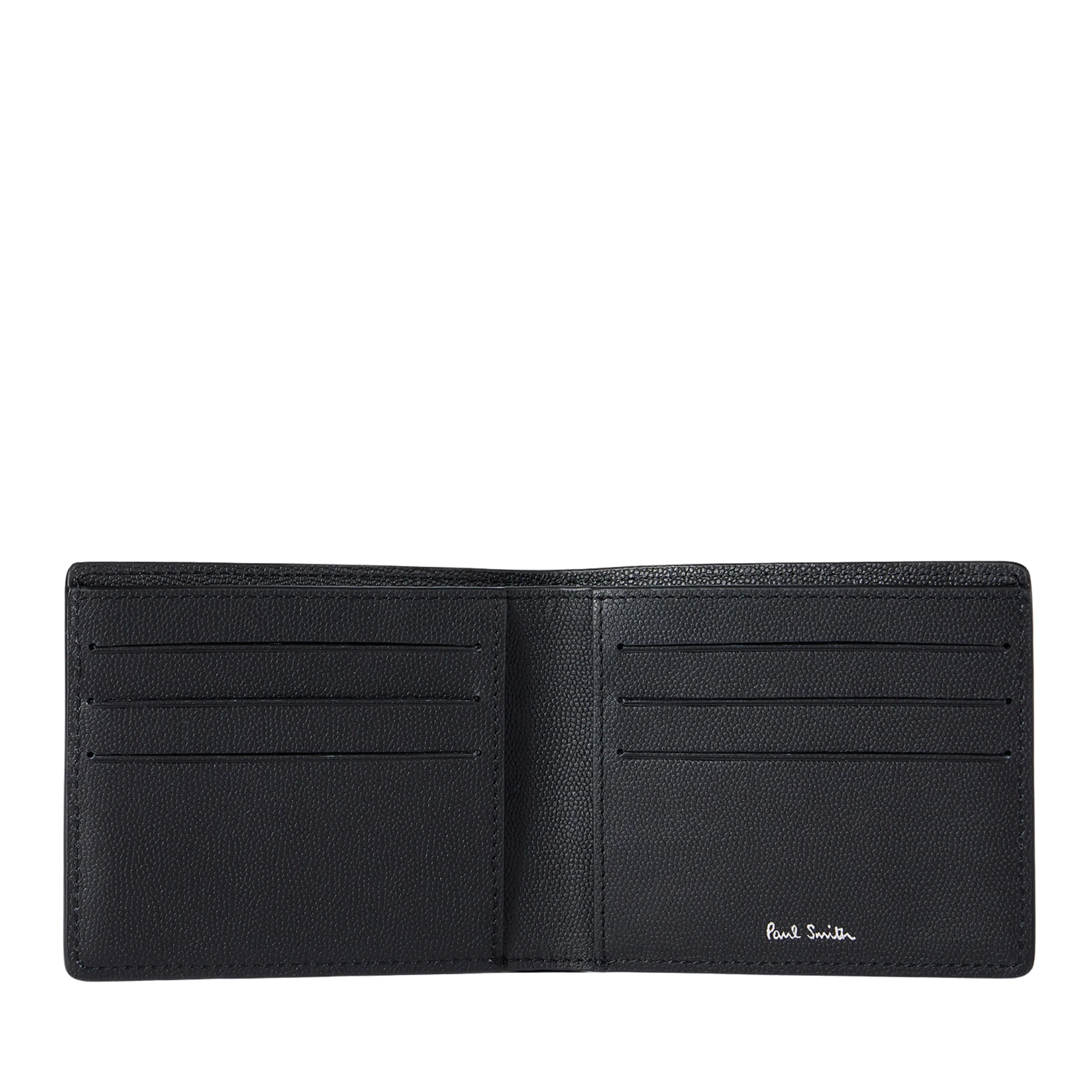 Mens Paul Smith Black Leather Zebra Badge Billfold Wallet - Image 3