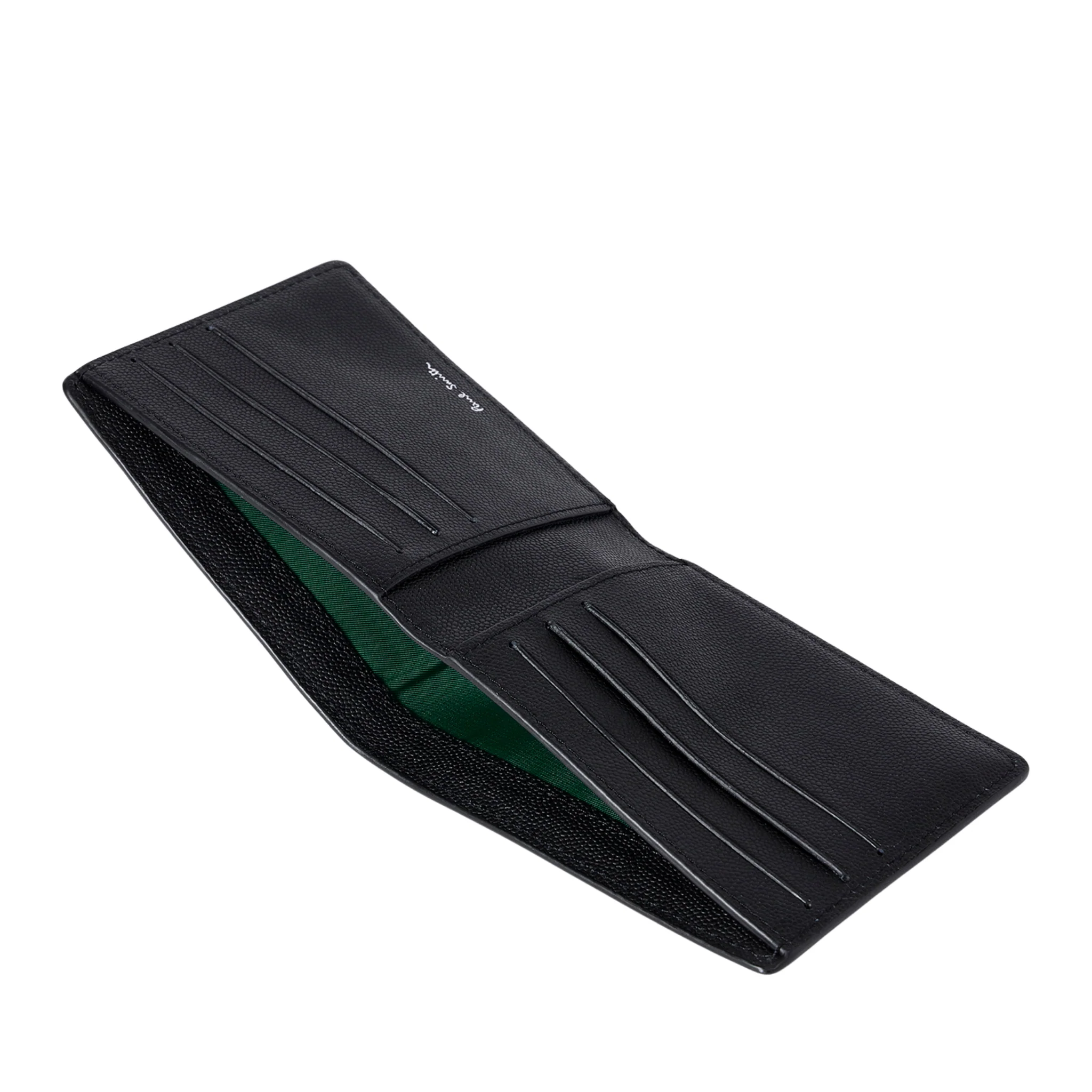 Mens Paul Smith Black Leather Zebra Badge Billfold Wallet - Image 4