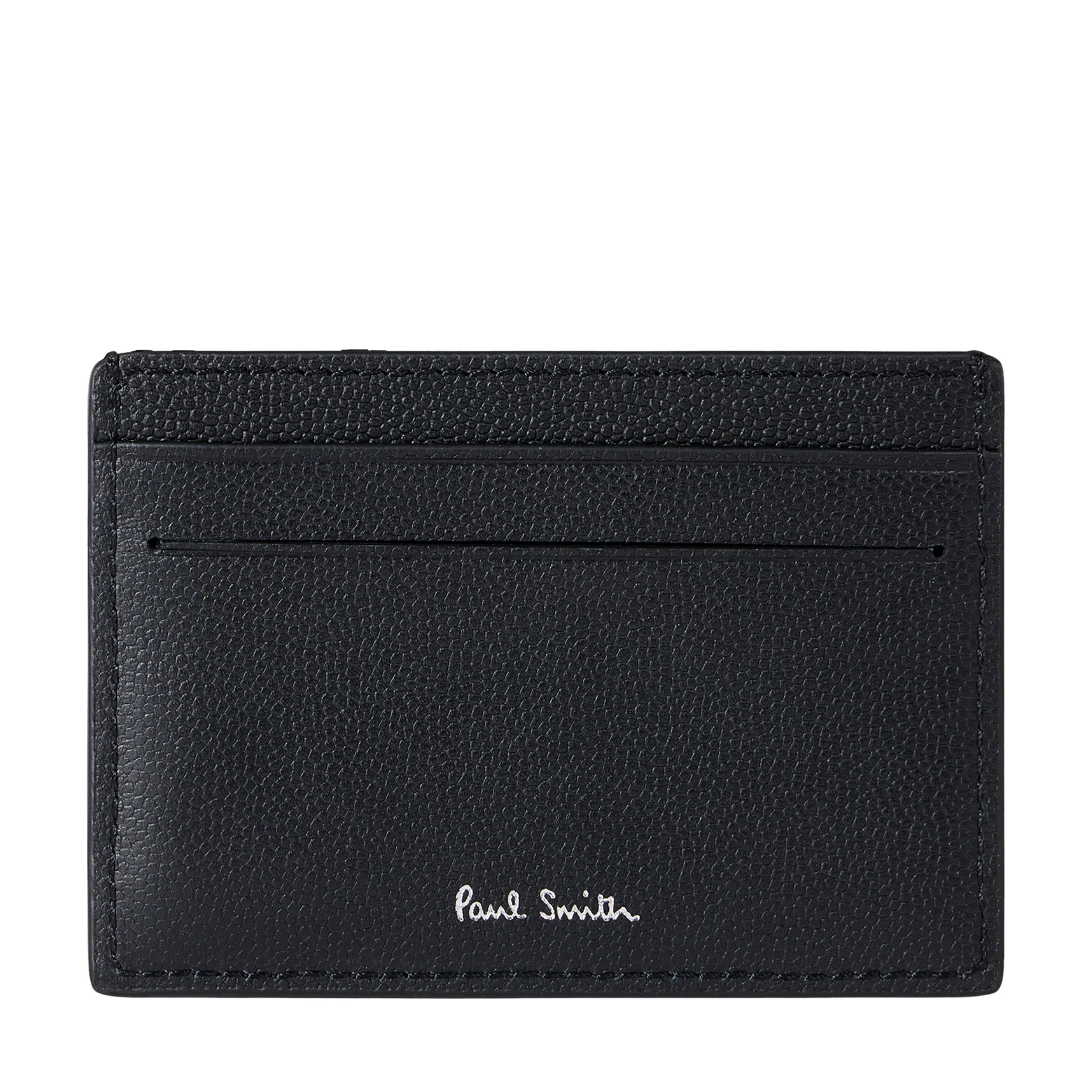 Mens Paul Smith Black Leather Zebra Badge Card Holder - Image 4