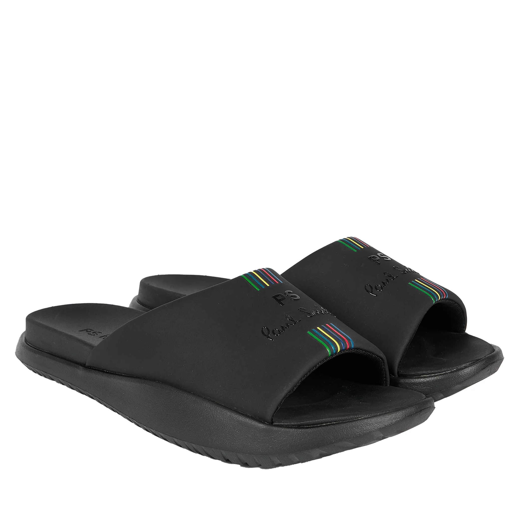 Mens Paul Smith Black Powell Slides - Image 3