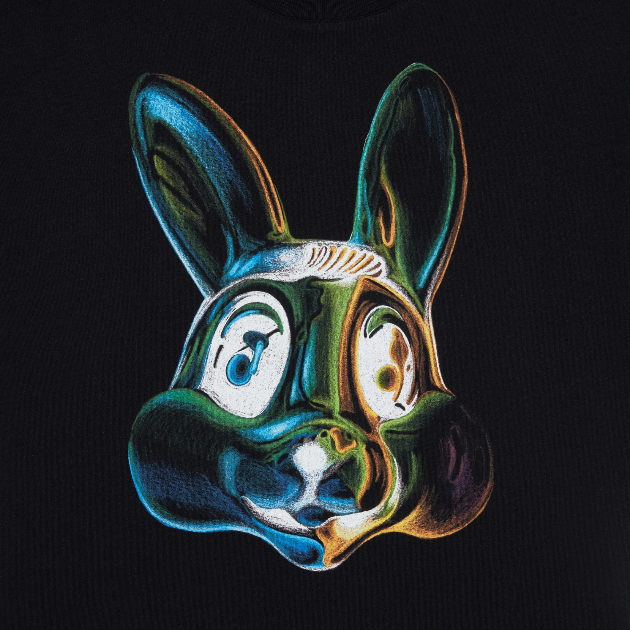 Mens Paul Smith Black Rabbit Art S/s T Shirt - Image 2