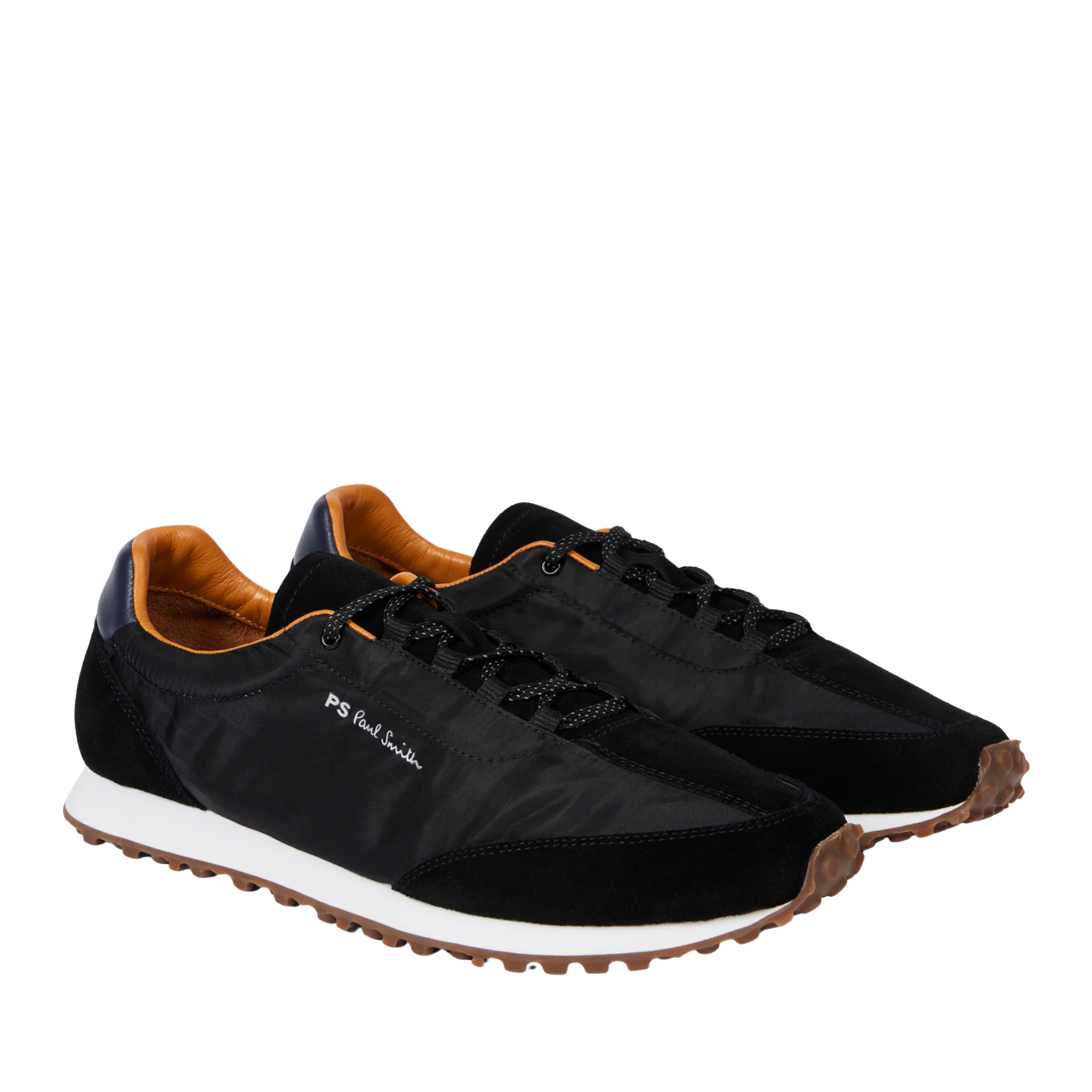 Mens Paul Smith Black Senso Nylon Mix Trainers - Image 4