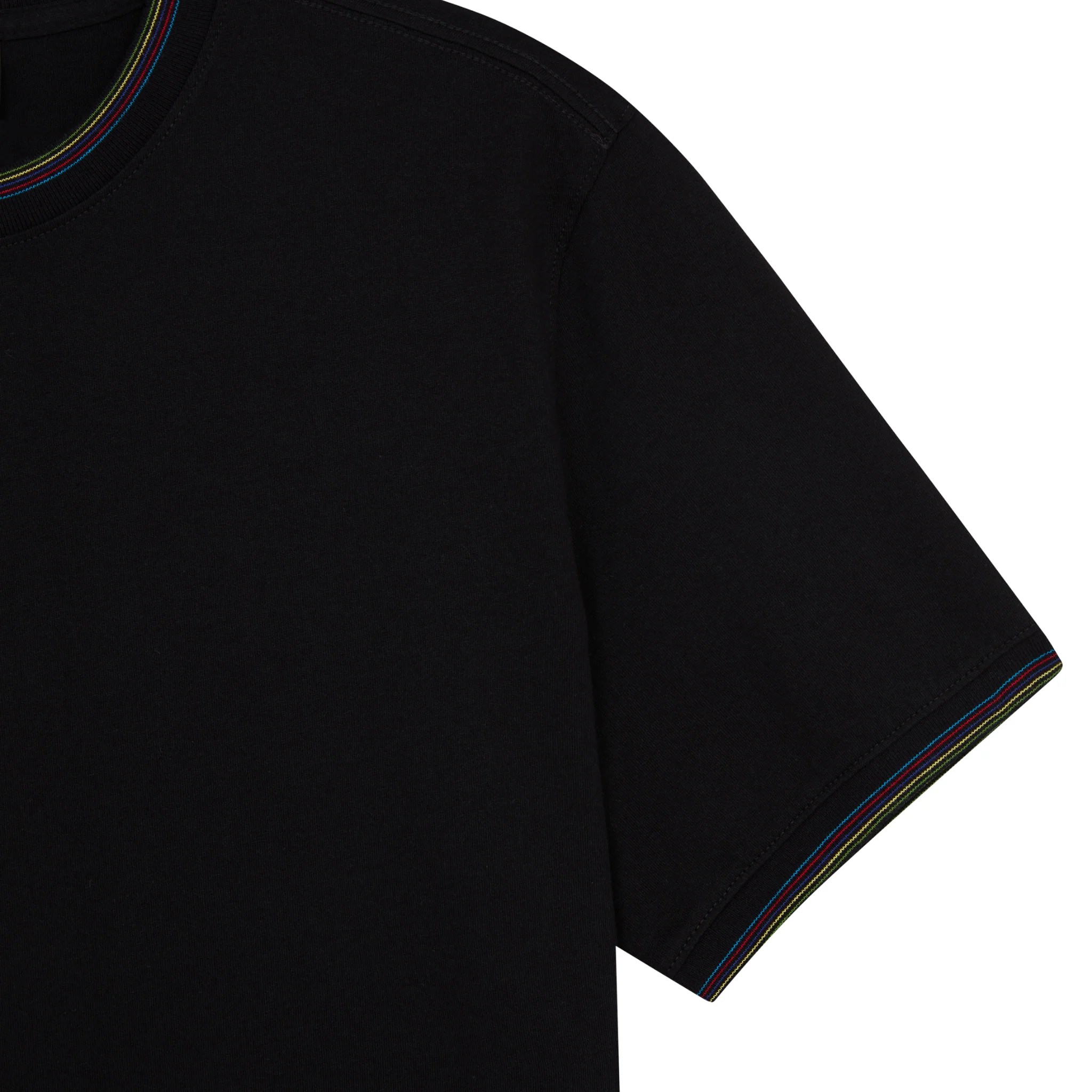 Mens Paul Smith Black Tipped Sports Stripe S/s T Shirt - Image 3