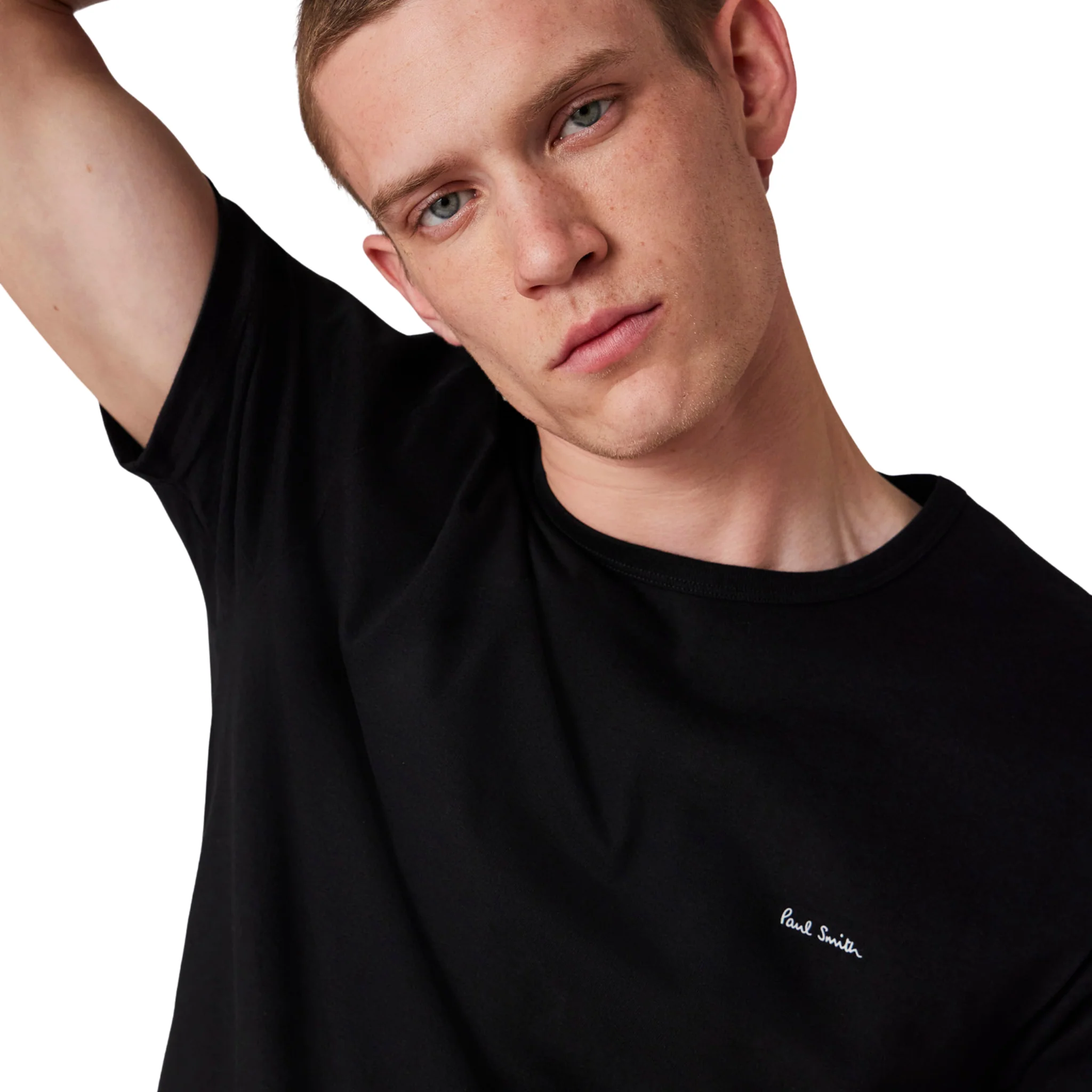 Mens Paul Smith Black/White/Navy 3PK S/s T Shirt - Image 5