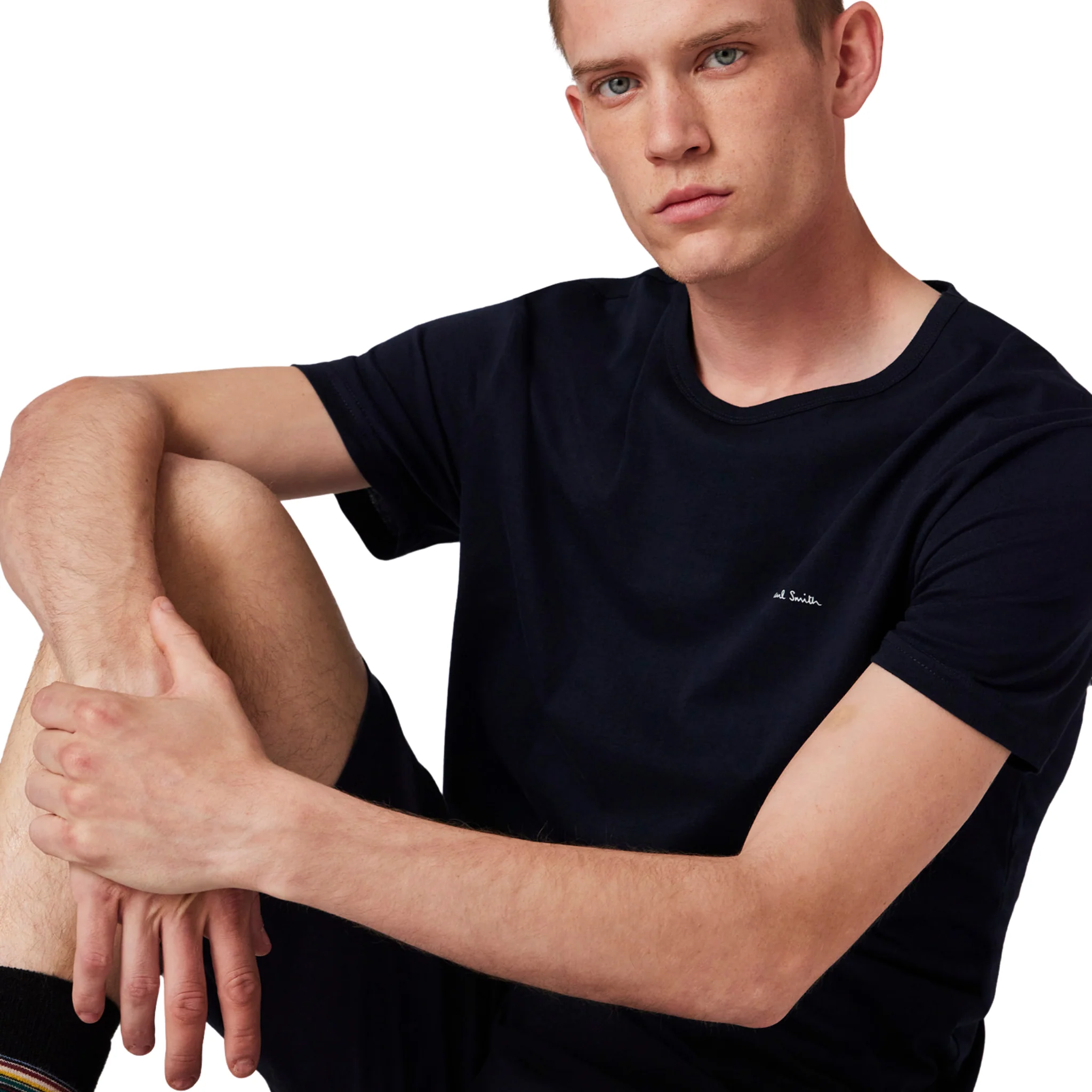 Mens Paul Smith Black/White/Navy 3PK S/s T Shirt - Image 6