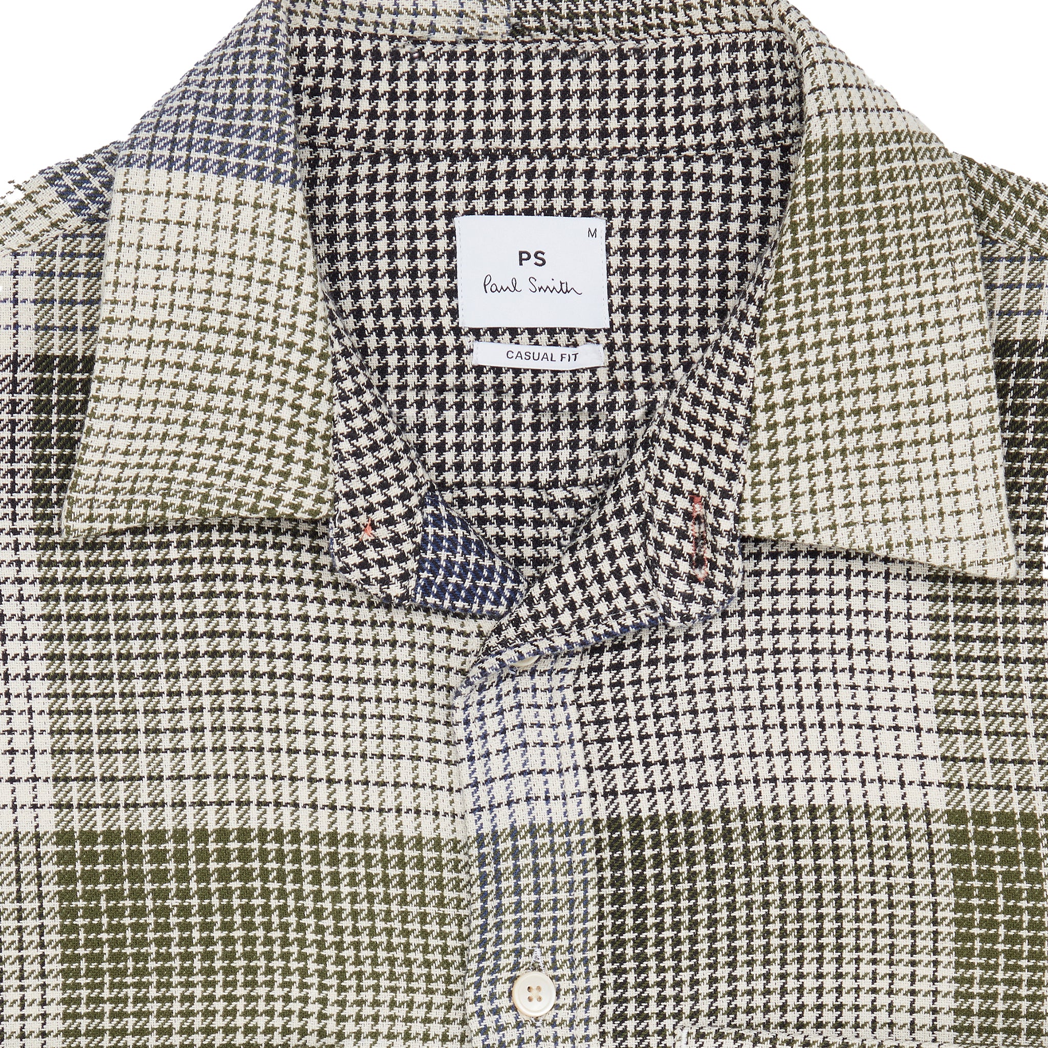 Mens Paul Smith Brown Natural Casual Check Overshirt - Image 2