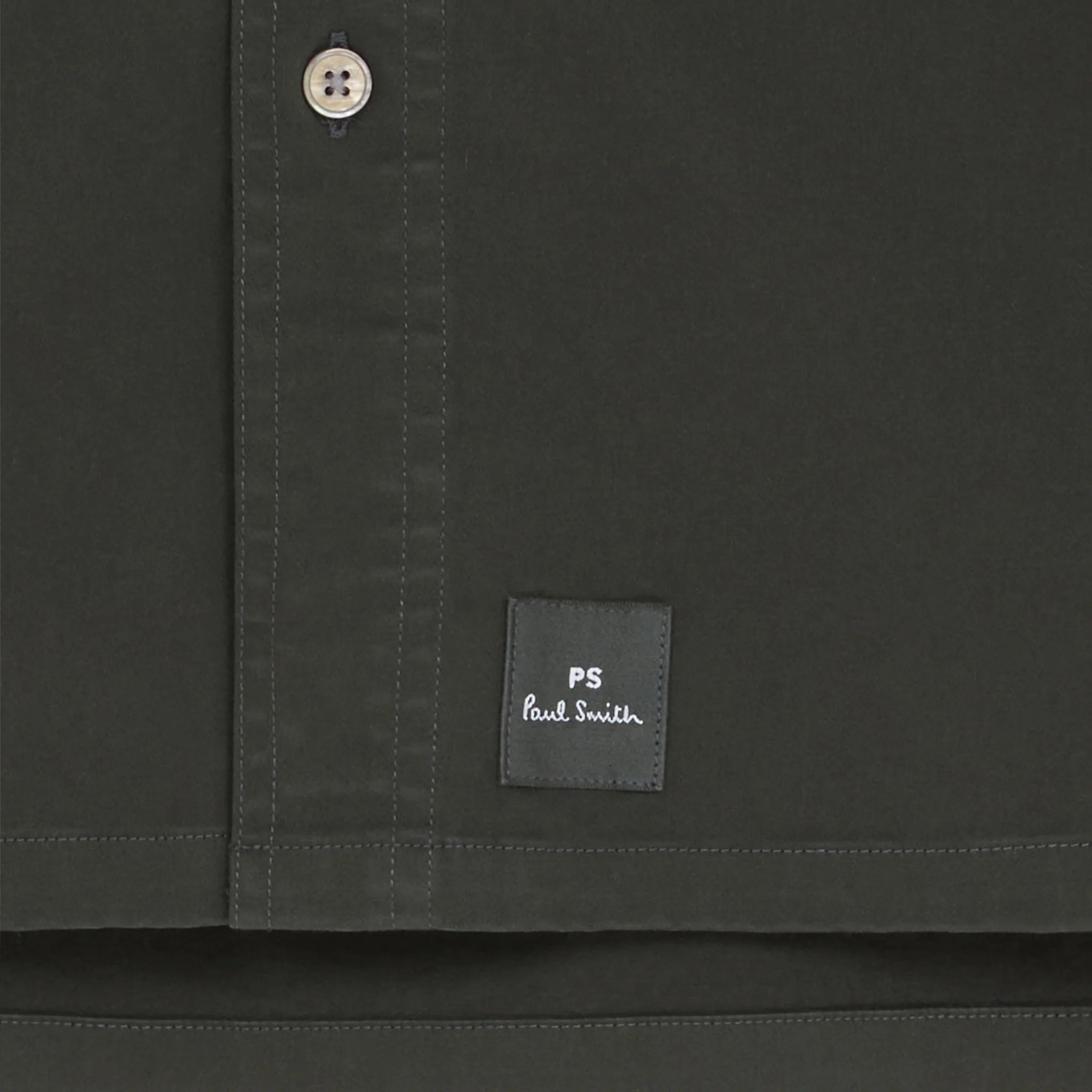 Mens Paul Smith Green Pocket Casual Fit L/s Shirt - Image 2
