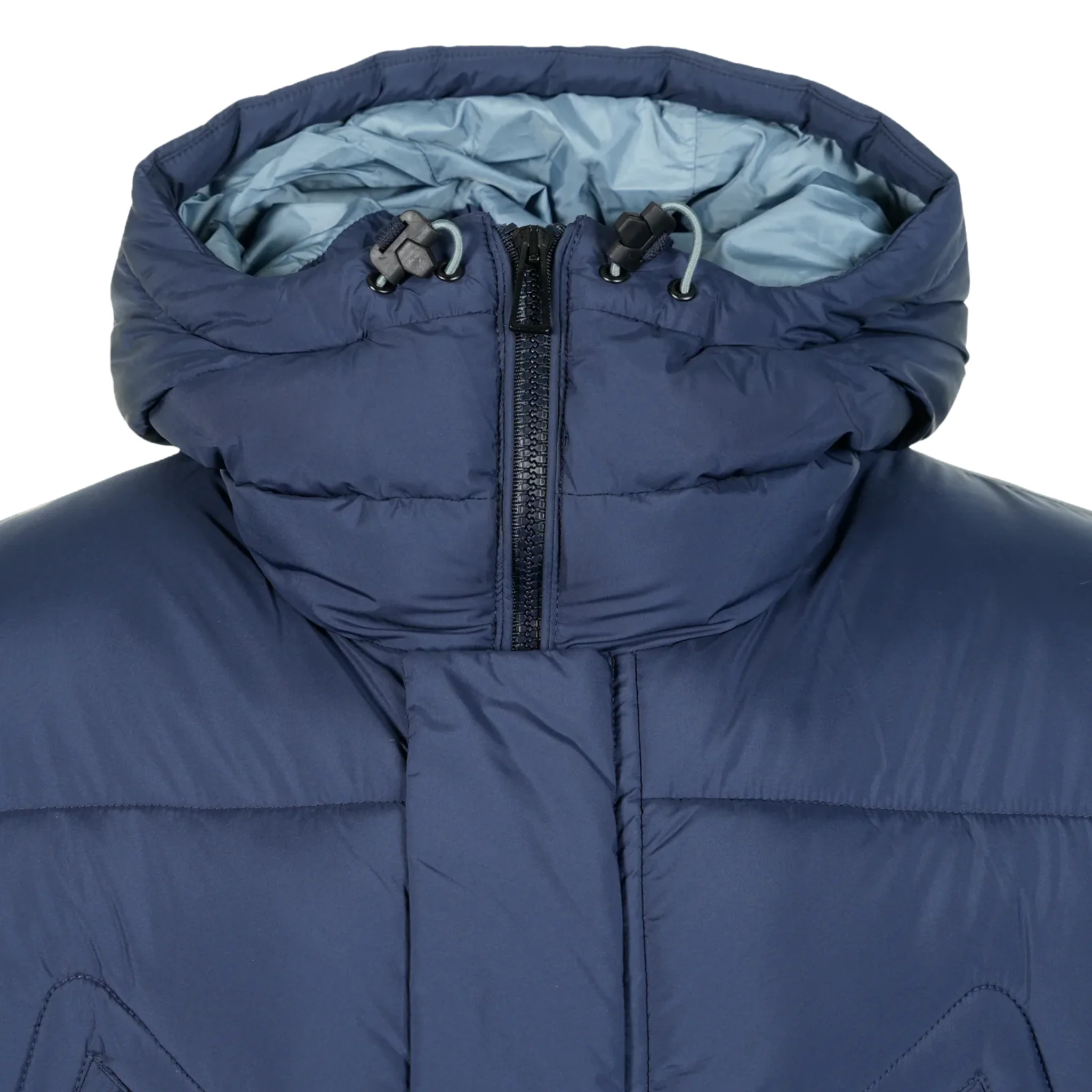 Mens Paul Smith Navy Fibre Down Parka - Image 4