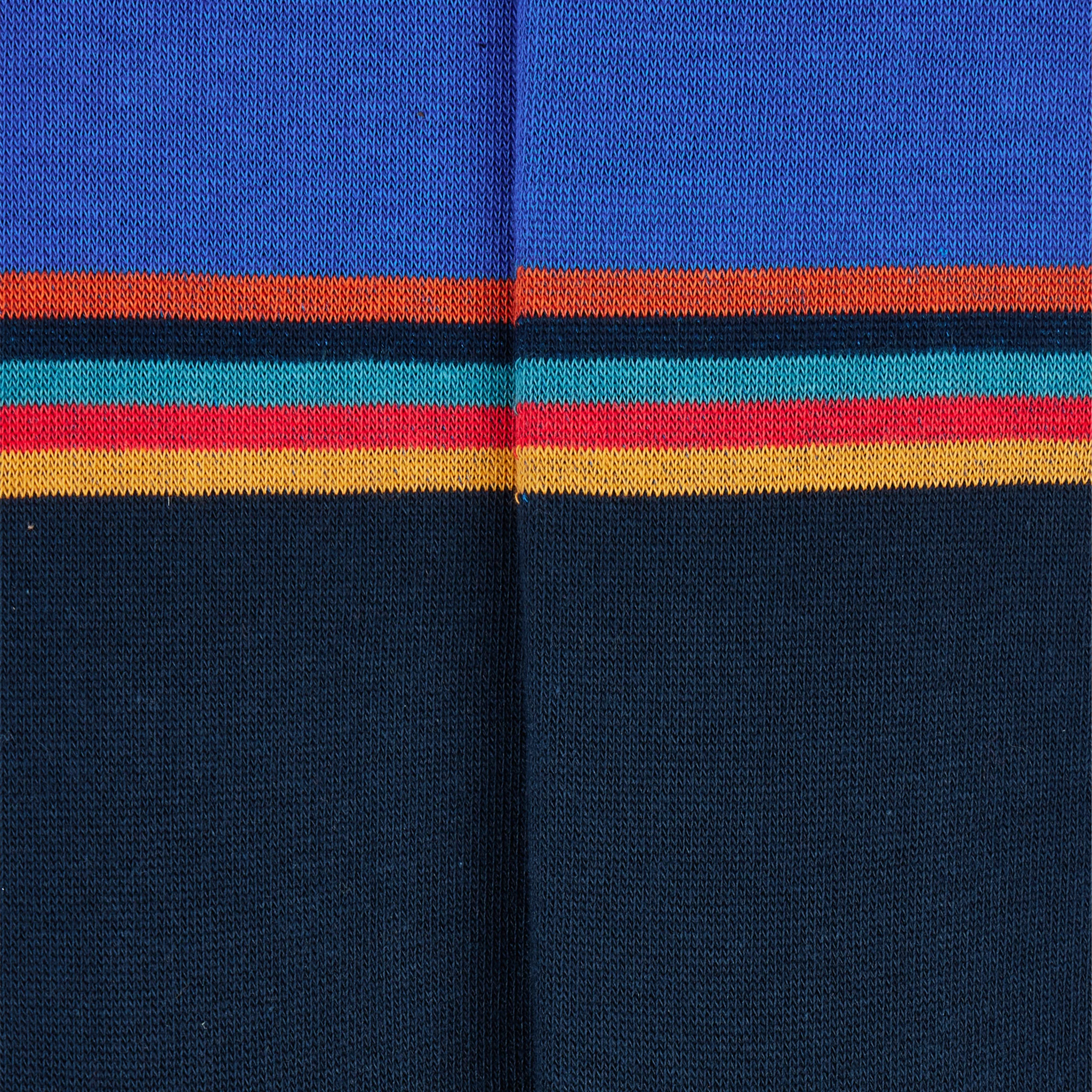 Mens Paul Smith Navy Jared Artist Stripe Socks - Image 3
