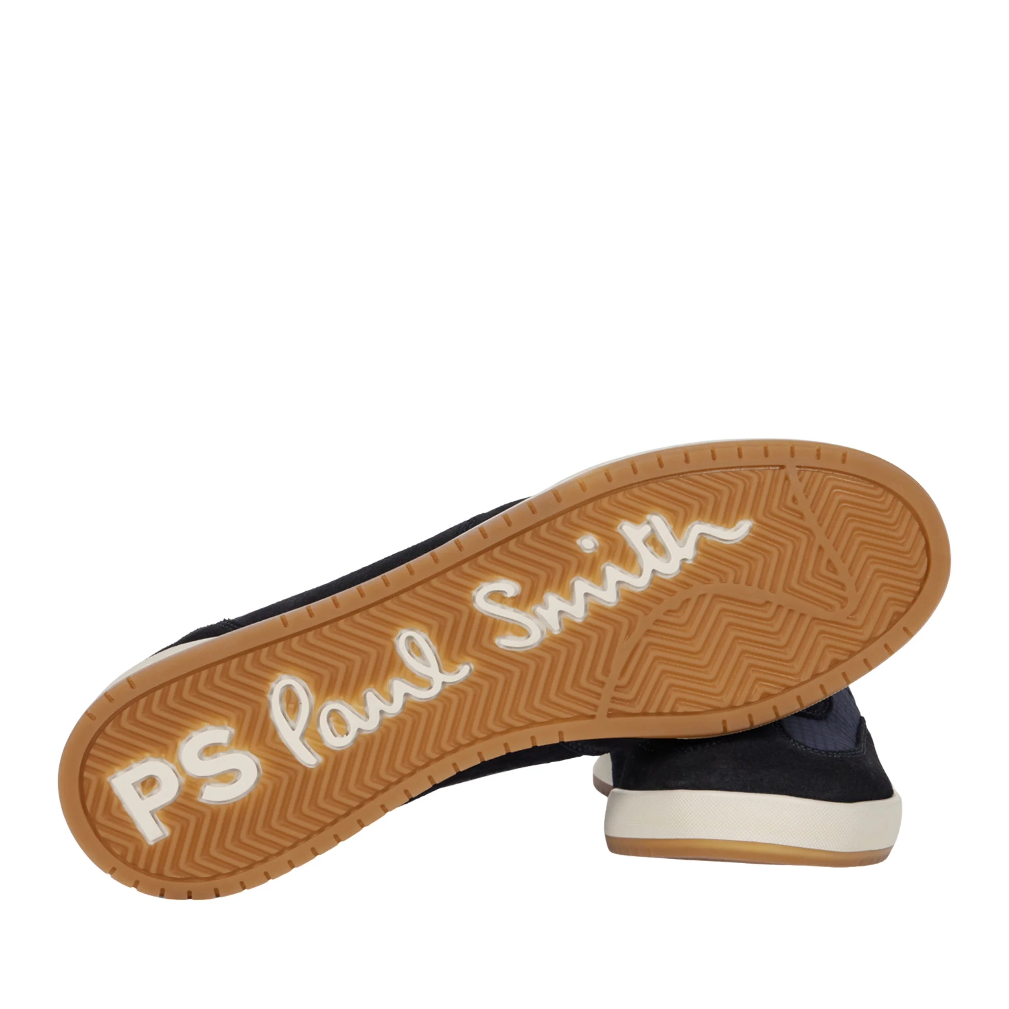 Mens Paul Smith Navy Nylon Mix Dover Trainers - Image 2