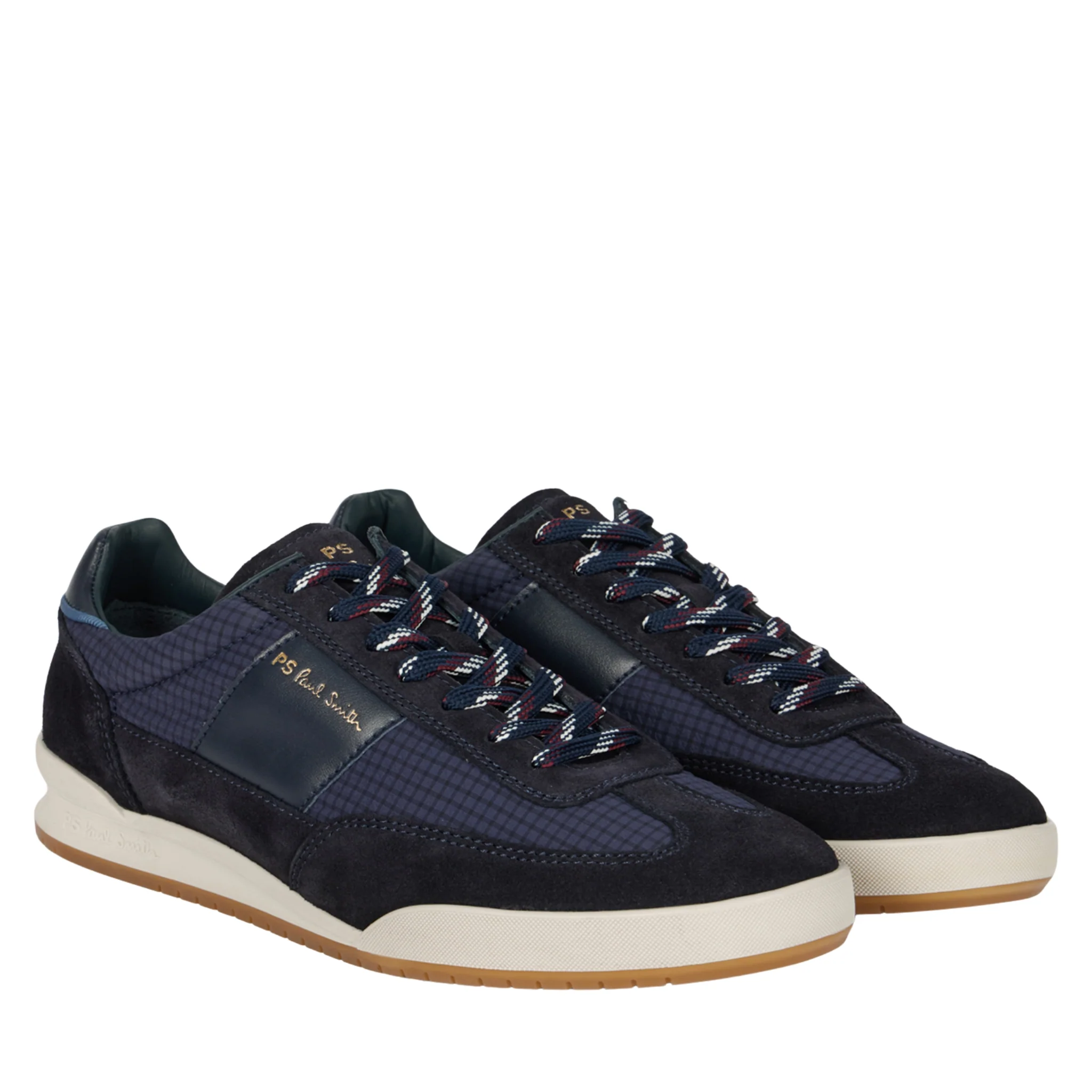 Mens Paul Smith Navy Nylon Mix Dover Trainers - Image 6