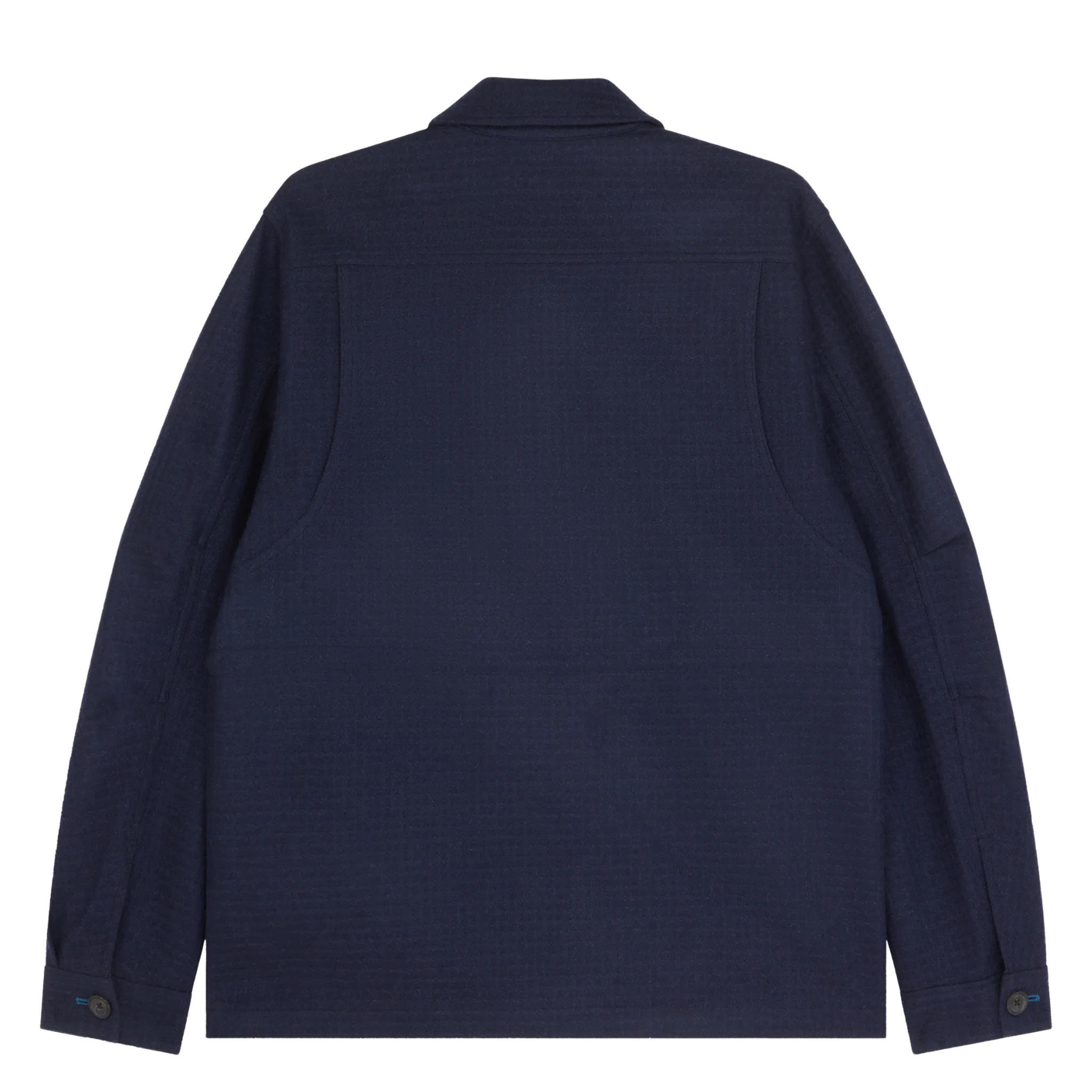 Mens Paul Smith Navy Showerproof Wool Field Jacket - Image 5