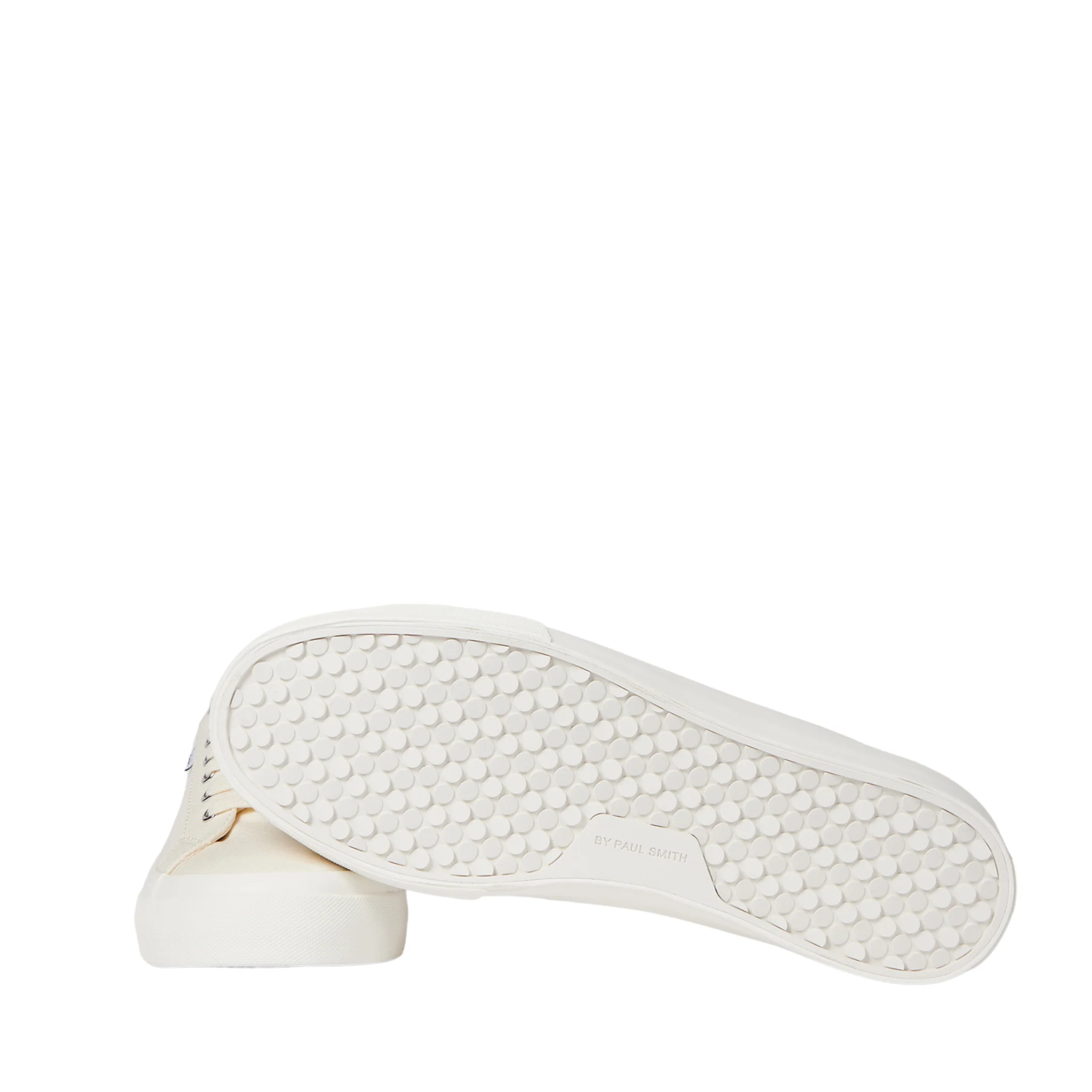 Mens Paul Smith Off White Amos Canvas Trainers - Image 3