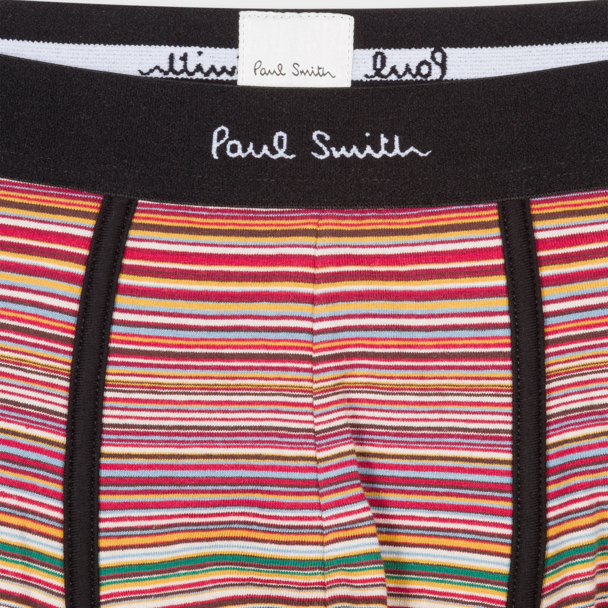 Mens Paul Smith Signature/Black/White 3PK Trunks - Image 5