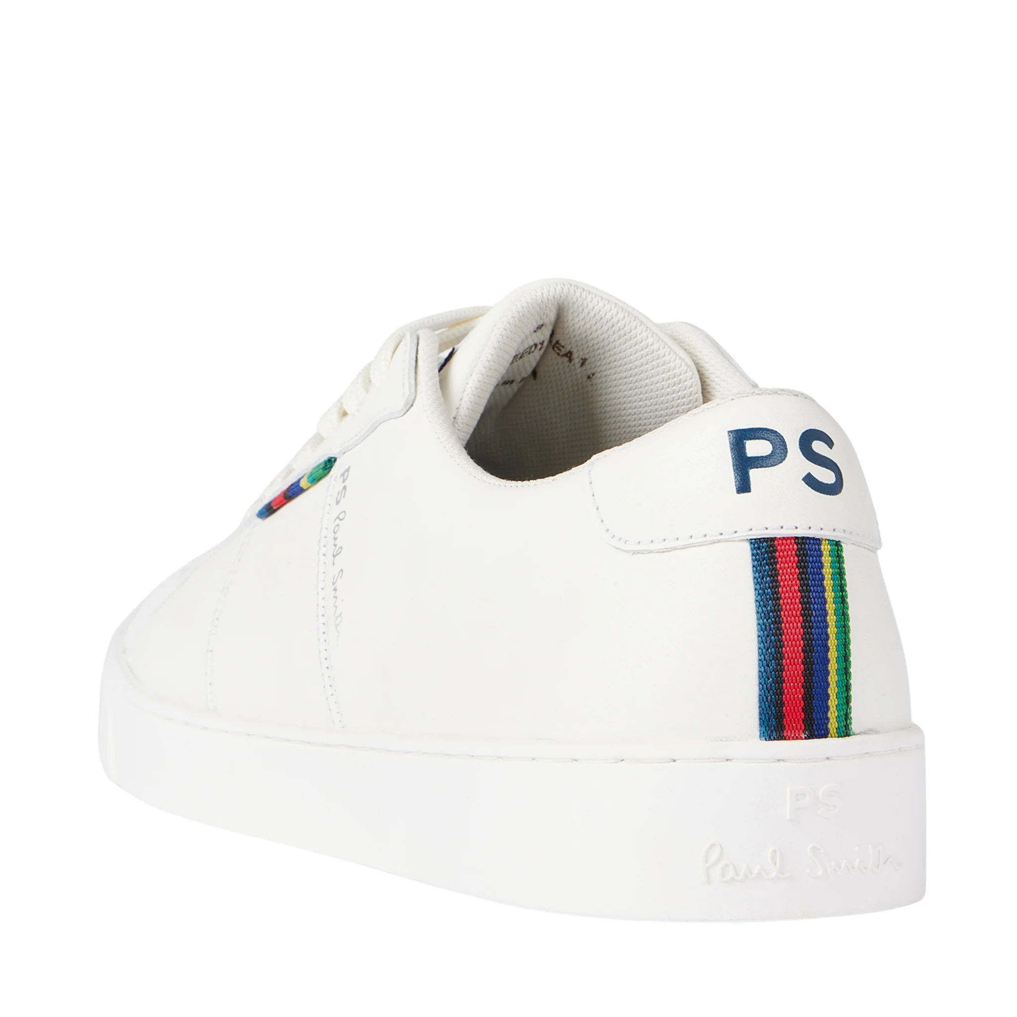 Mens Paul Smith White Beech Leather Trainers - Image 5