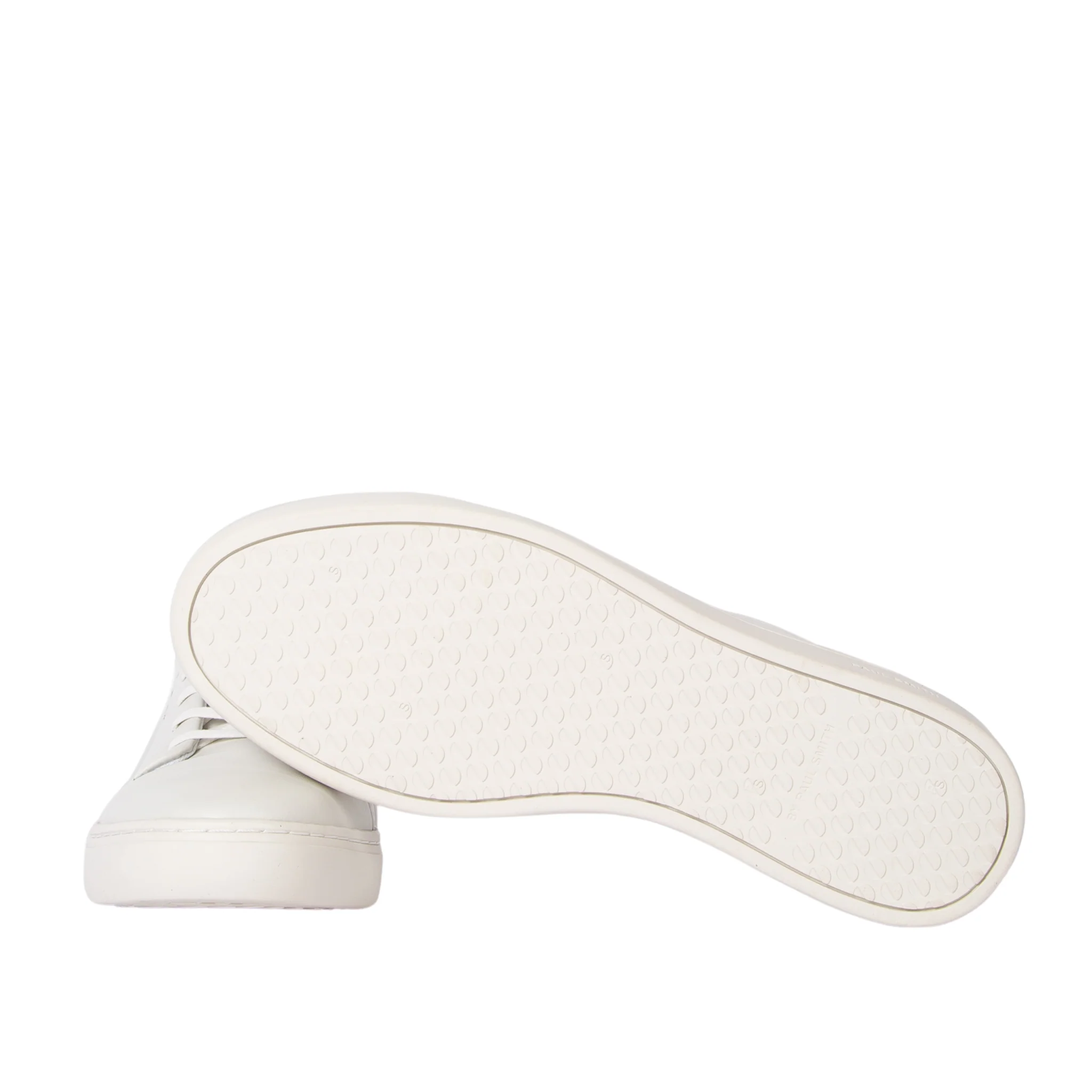 Mens Paul Smith White Lee Heel Tape Trainers - Image 4