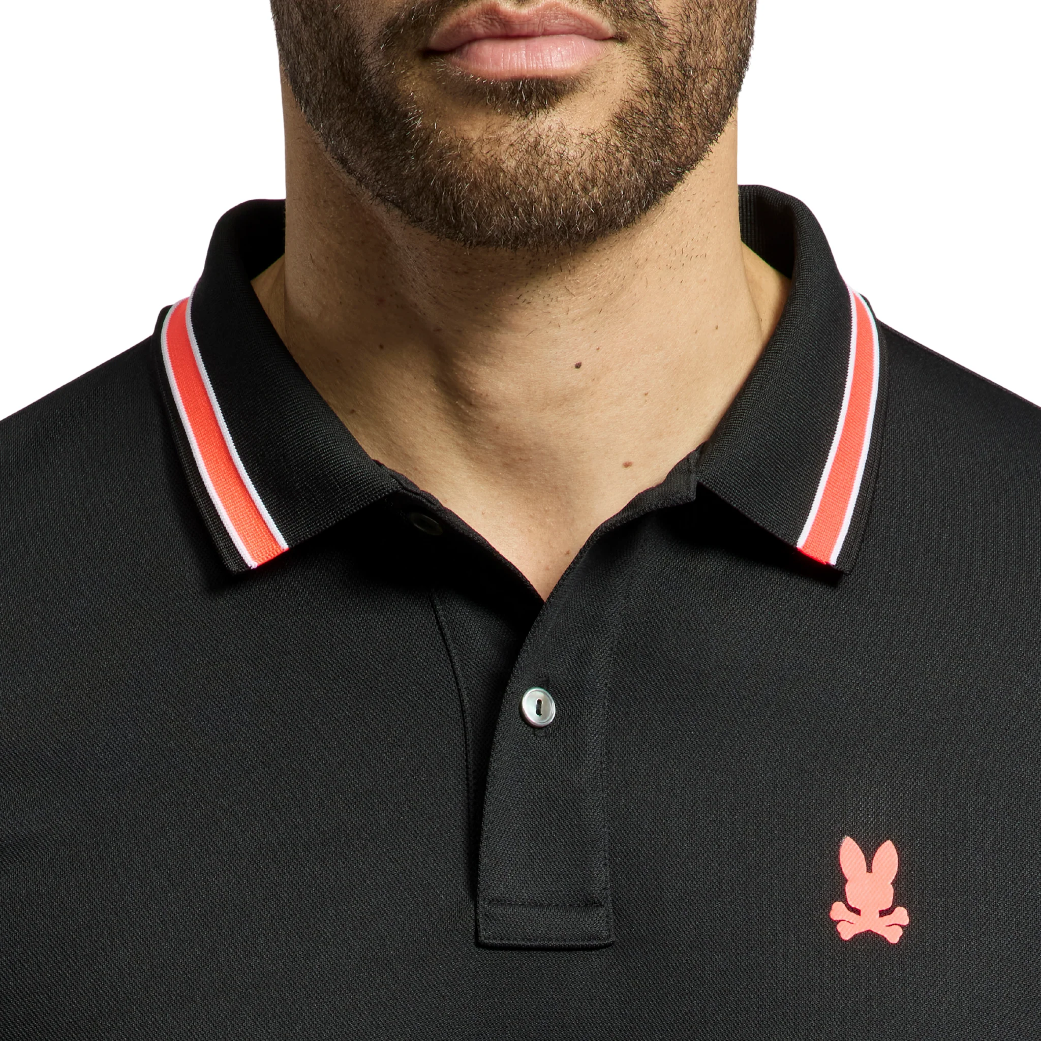 Mens Psycho Bunny Black Forrest Sport Pique S/s Polo - Image 3