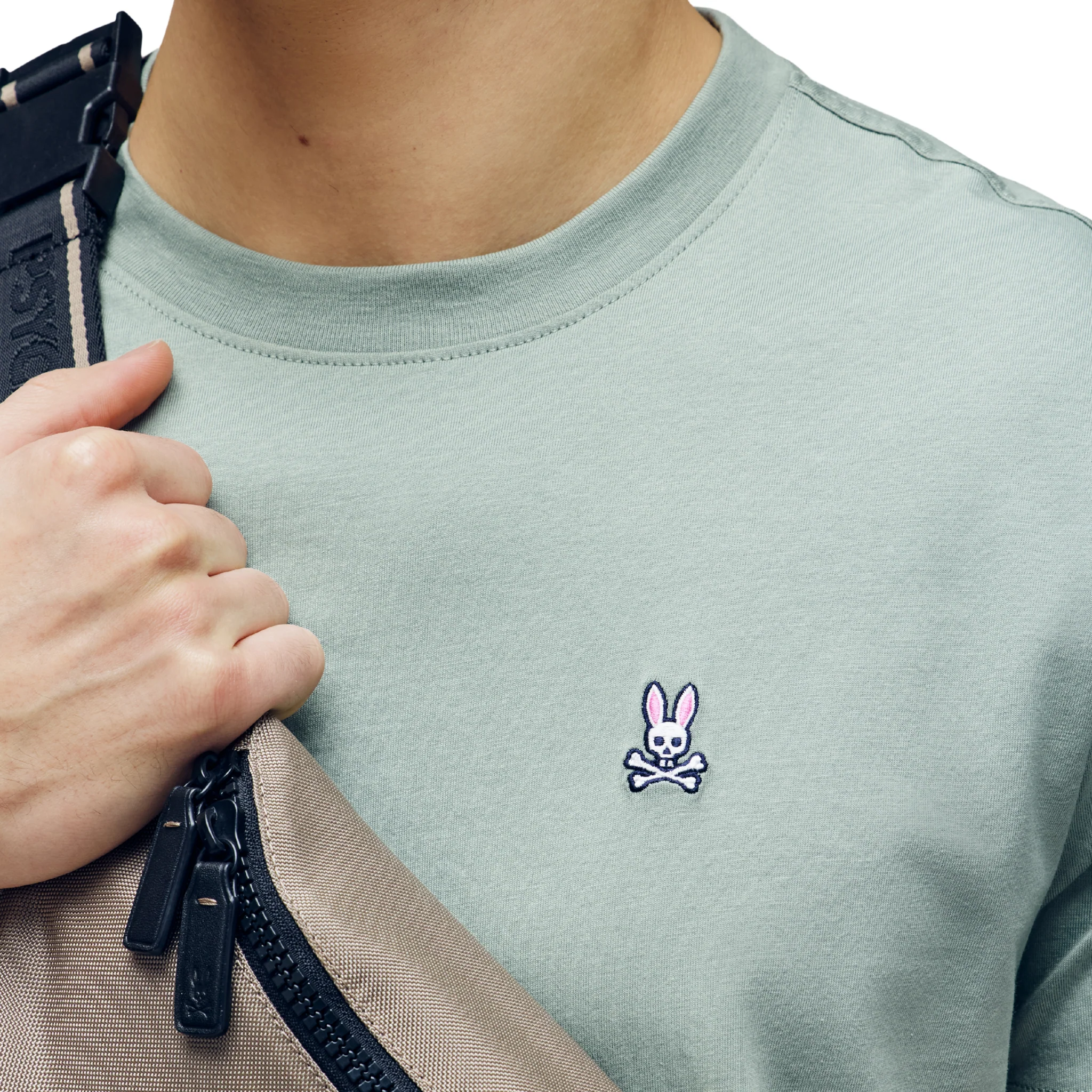 Mens Psycho Bunny Iceberg Green Classic S/s T Shirt - Image 3