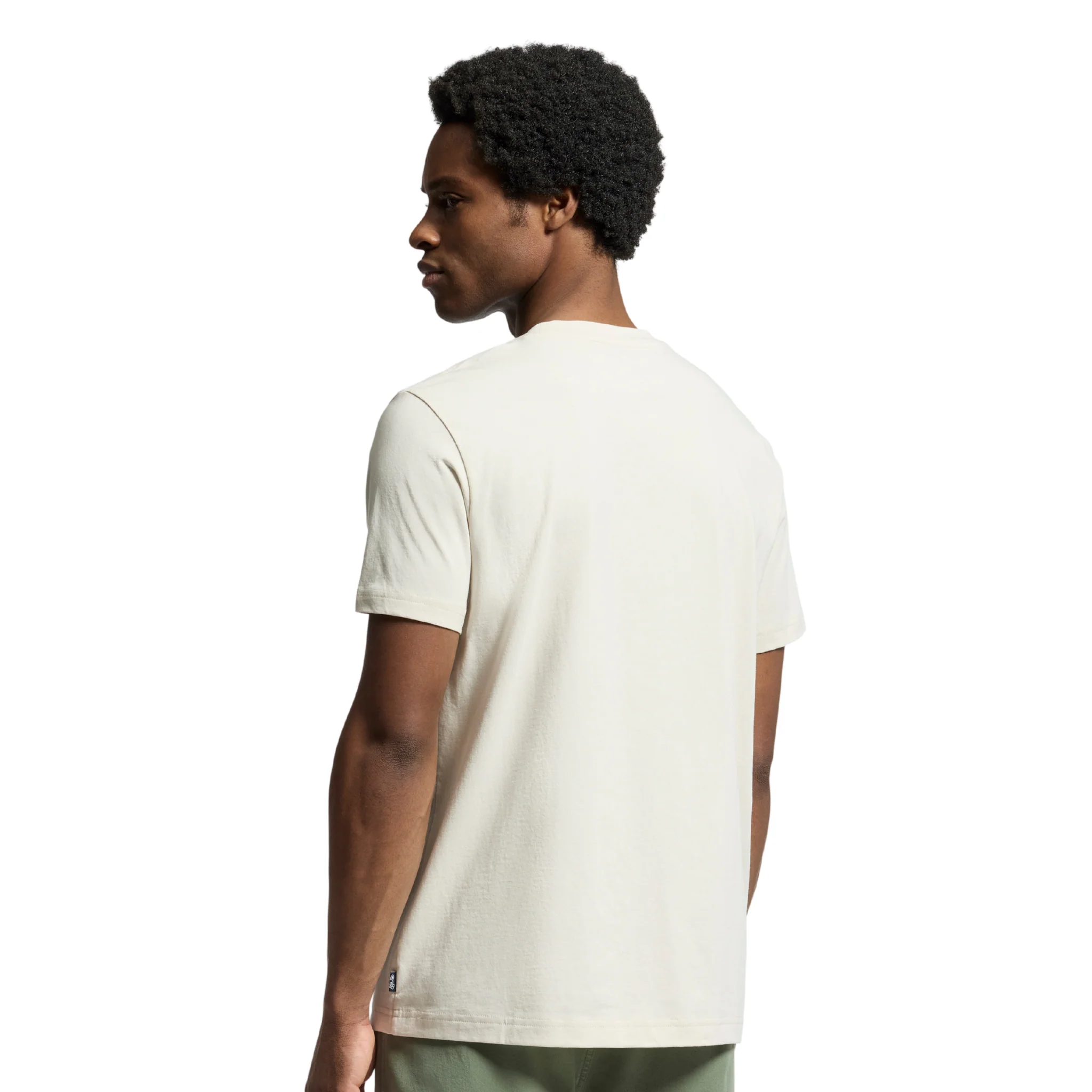 Mens Psycho Bunny Natural Linen Baxter Embroidered Graphic S/s T Shirt - Image 3